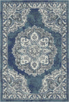 Valencia Blue Heritage Medallion Rug Blue