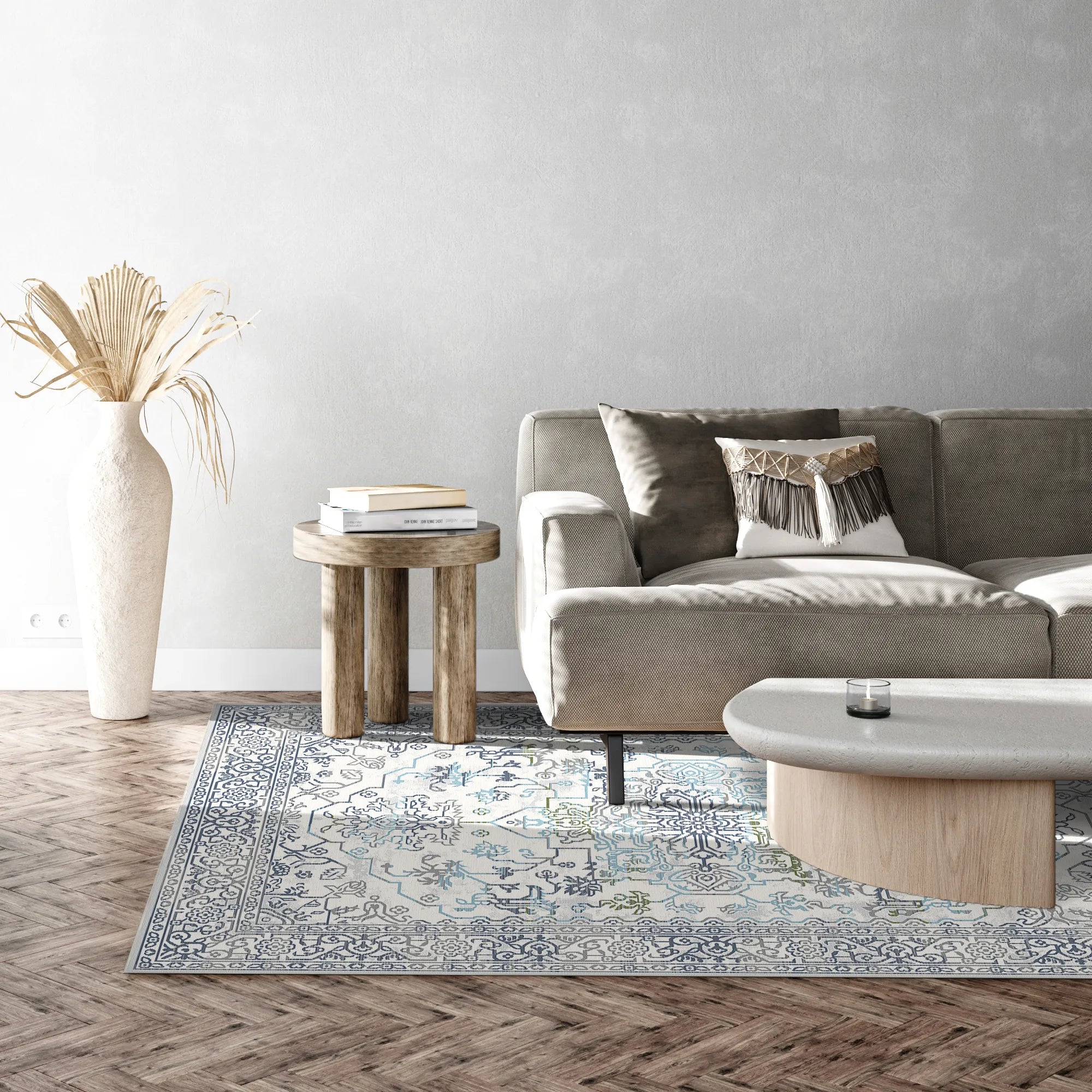 Stockholm Azure Heritage Rug