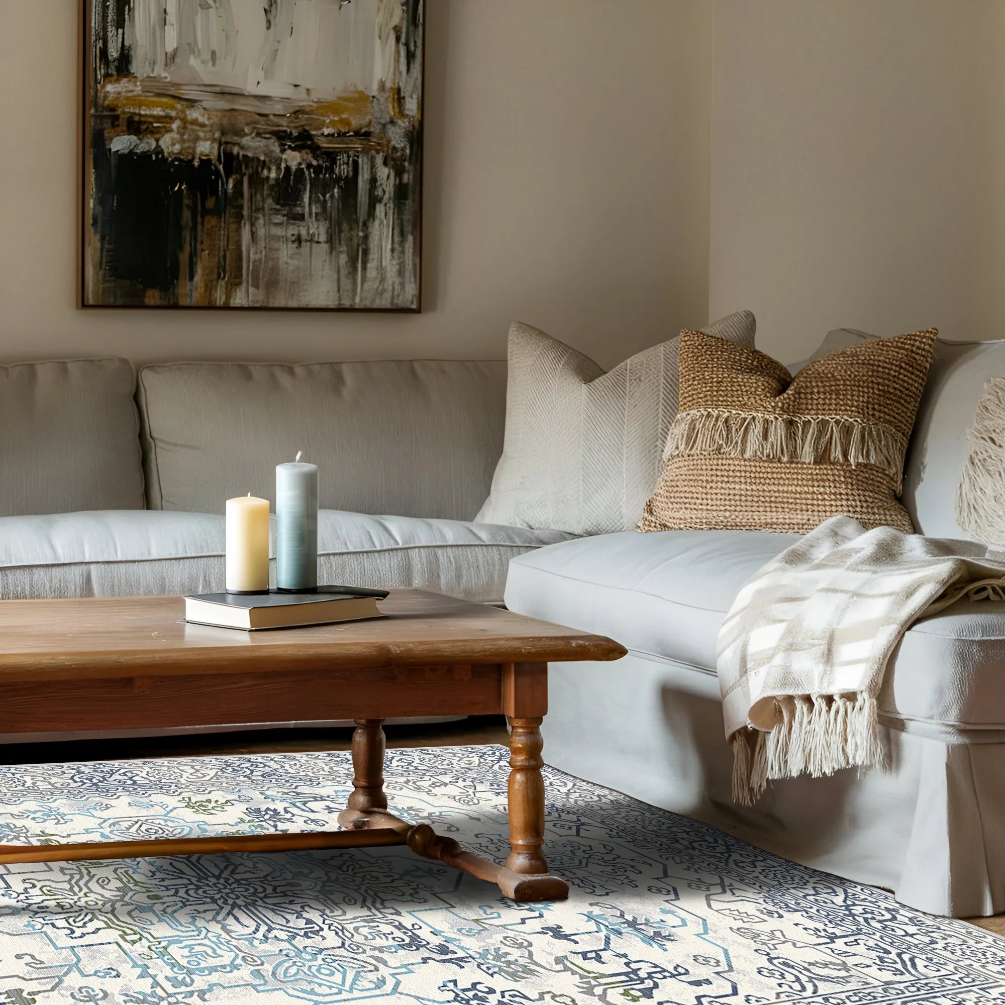 Stockholm Azure Heritage Rug