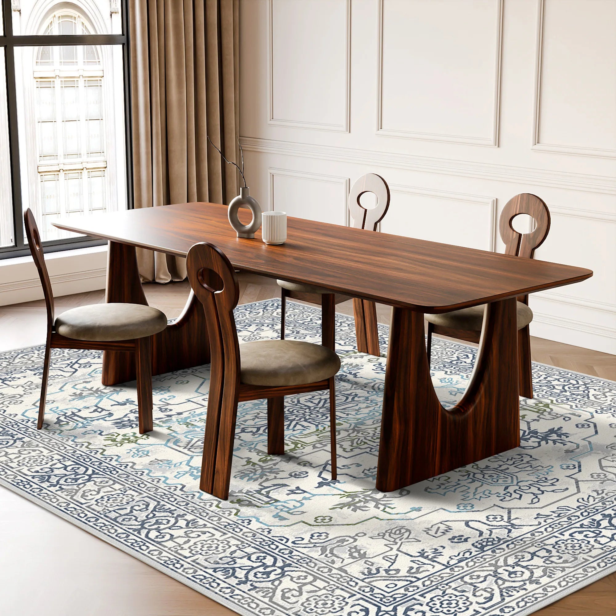 Stockholm Azure Heritage Rug