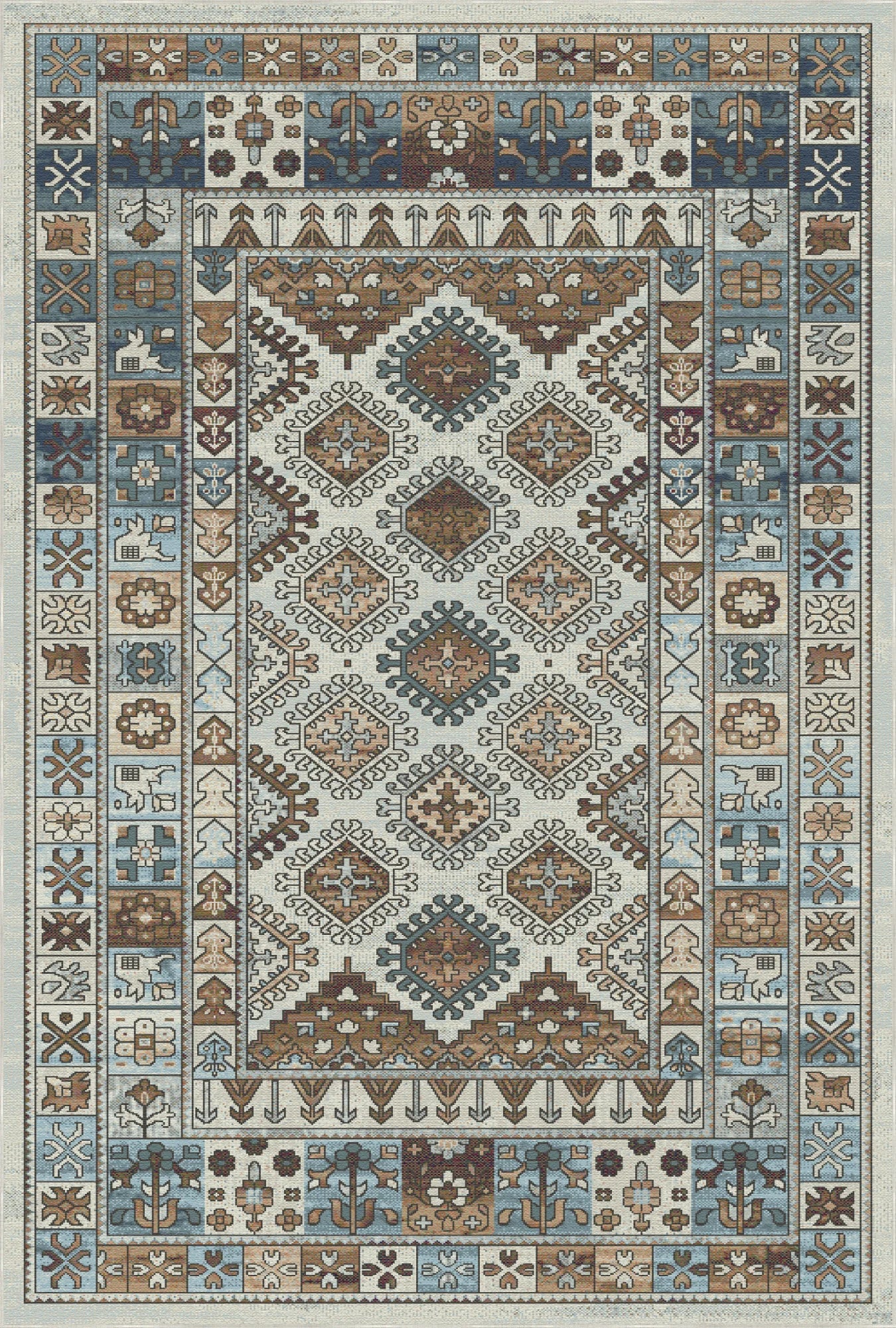 Anatolia Earth Tribal Kilim Rug