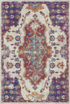 Byzantine Berry Abstract Medallion Rug Plum