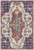 Byzantine Berry Abstract Medallion Rug 