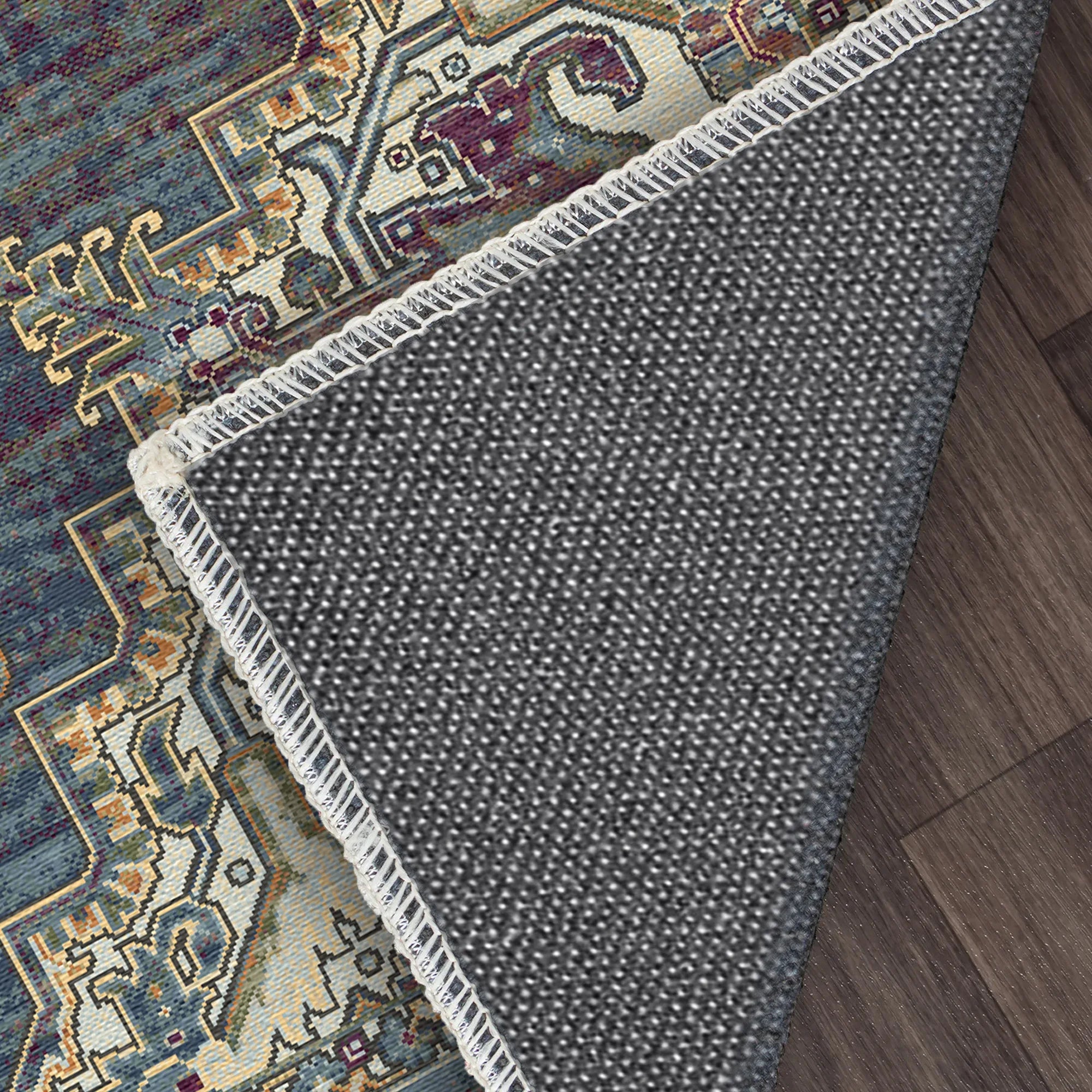 Petra Midnight Traditional Medallion Rug