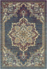 Petra Midnight Traditional Medallion Rug 