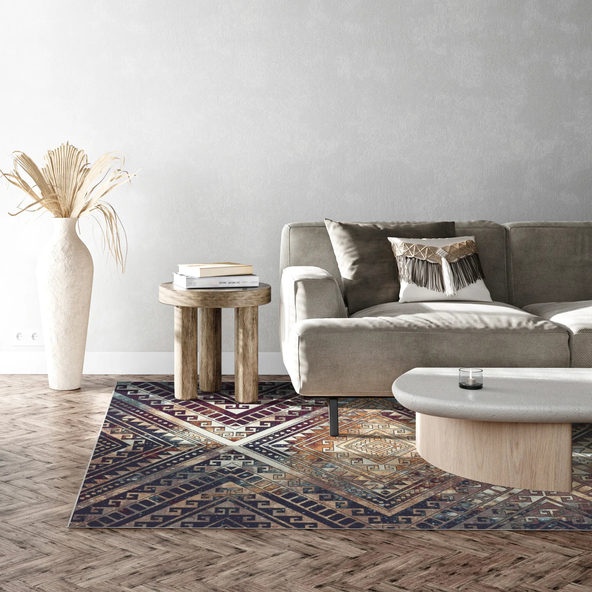 Sahara Prismatic Tribal Geometric Rug