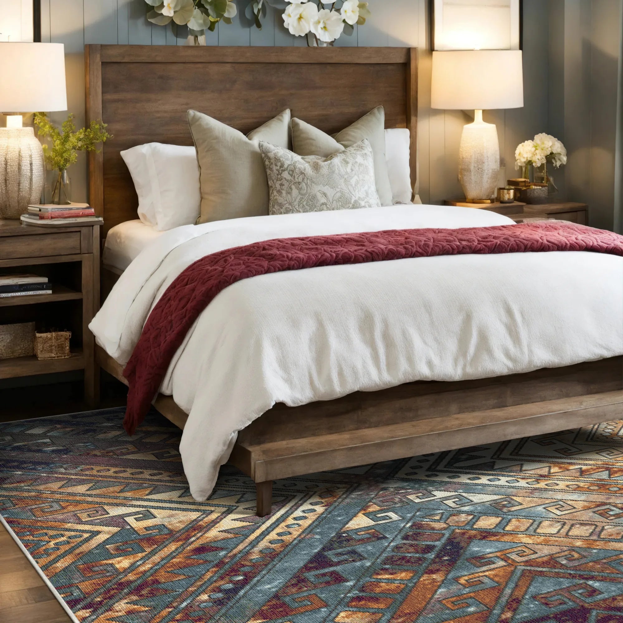 Sahara Prismatic Tribal Geometric Rug