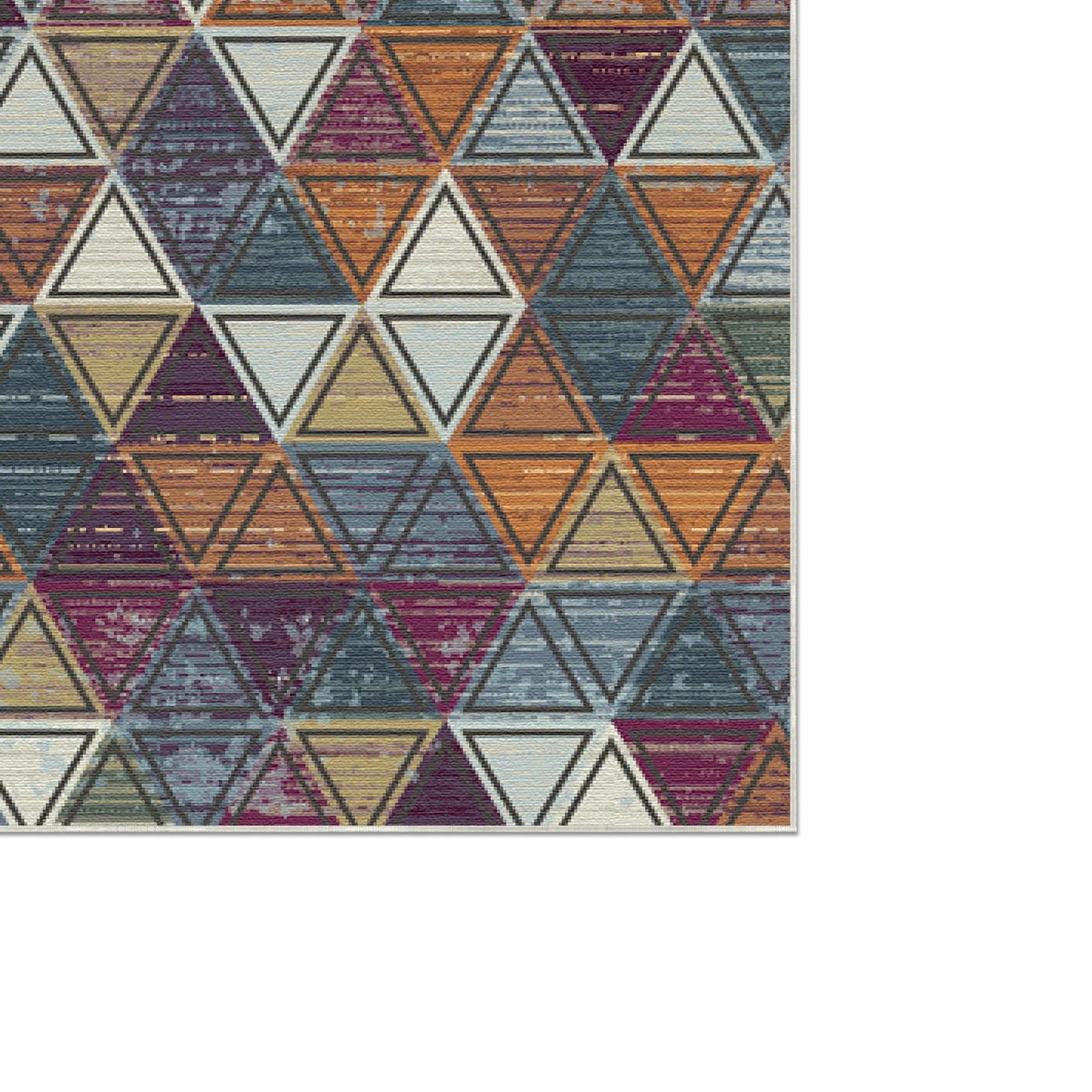 Mosaic Prism Geometric Abstract Rug