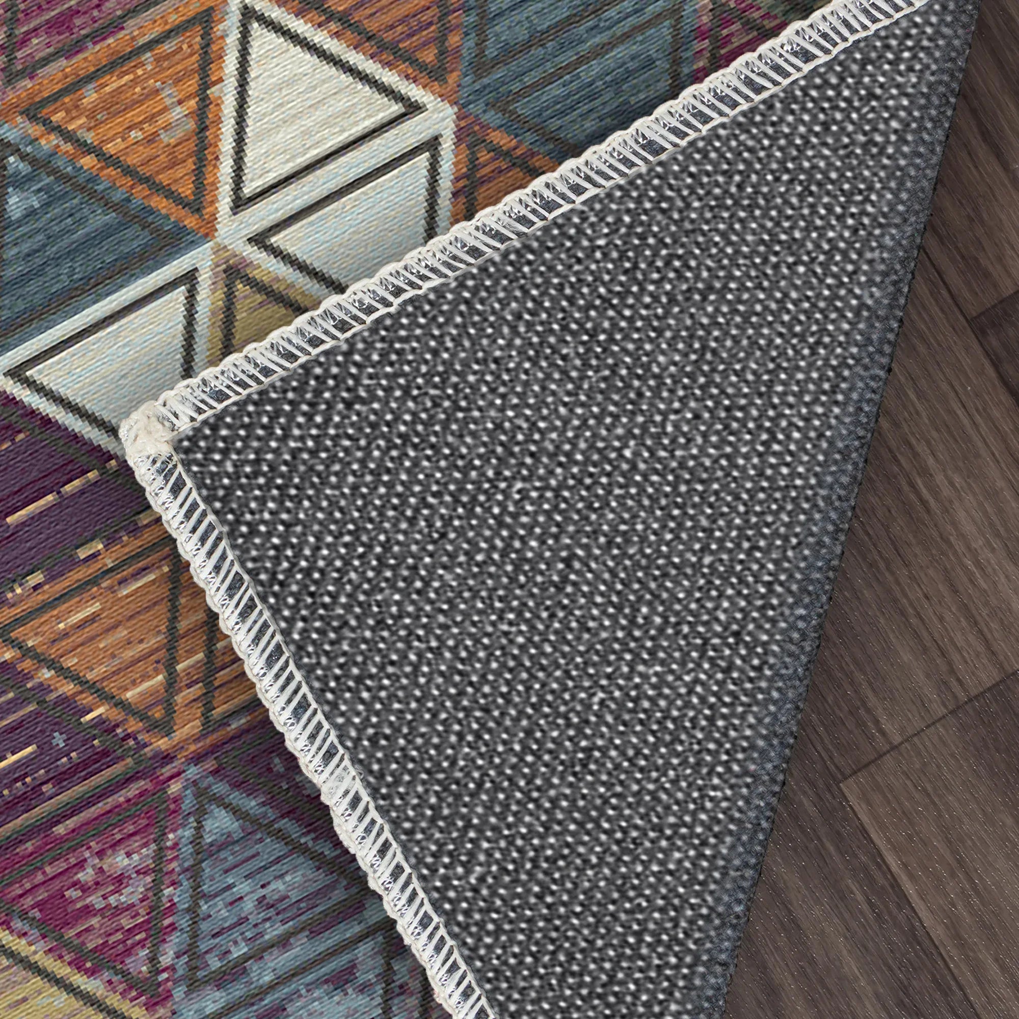 Mosaic Prism Geometric Abstract Rug