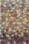 Mosaic Amber Geometric Abstract Rug Mustard