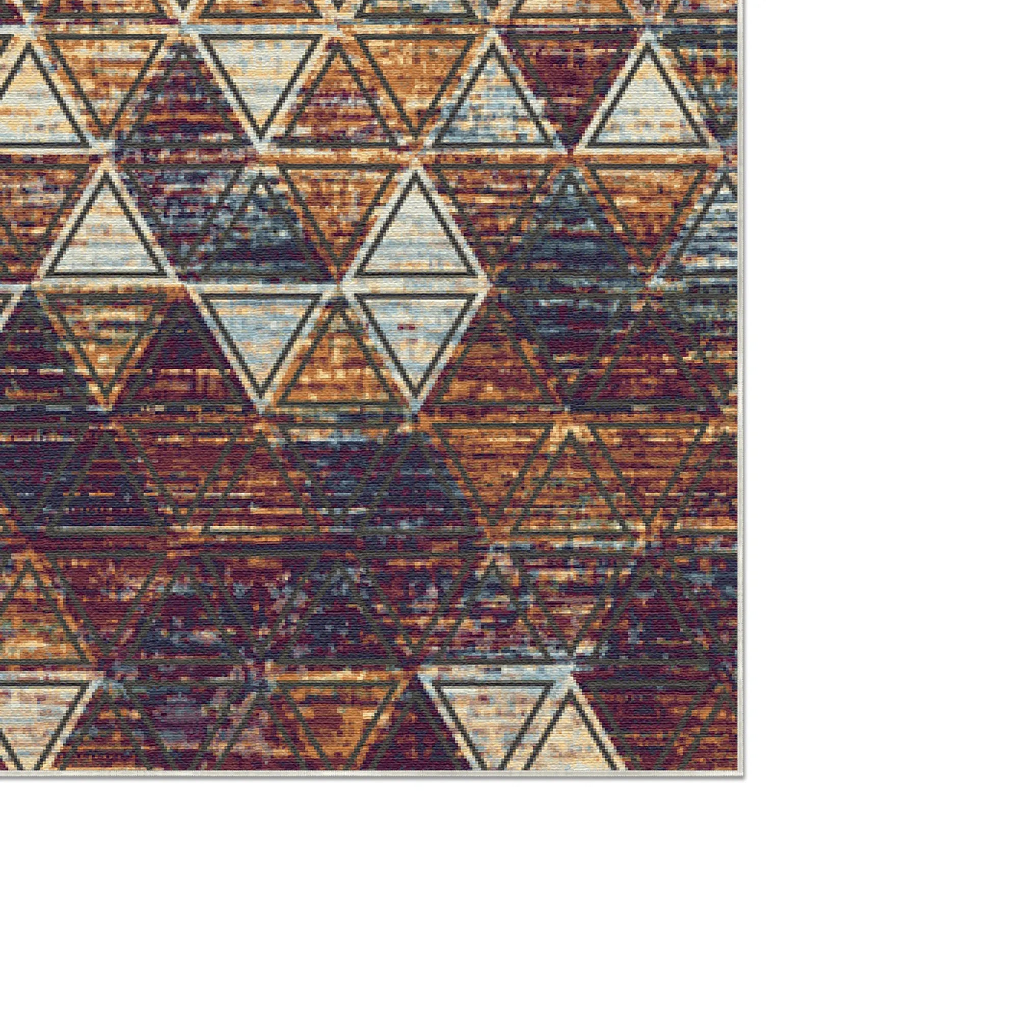 Tappeto Astratto Geometrico Ambra Mosaico