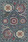 Bukhara Sky Exotic Medallion Rug Indigo