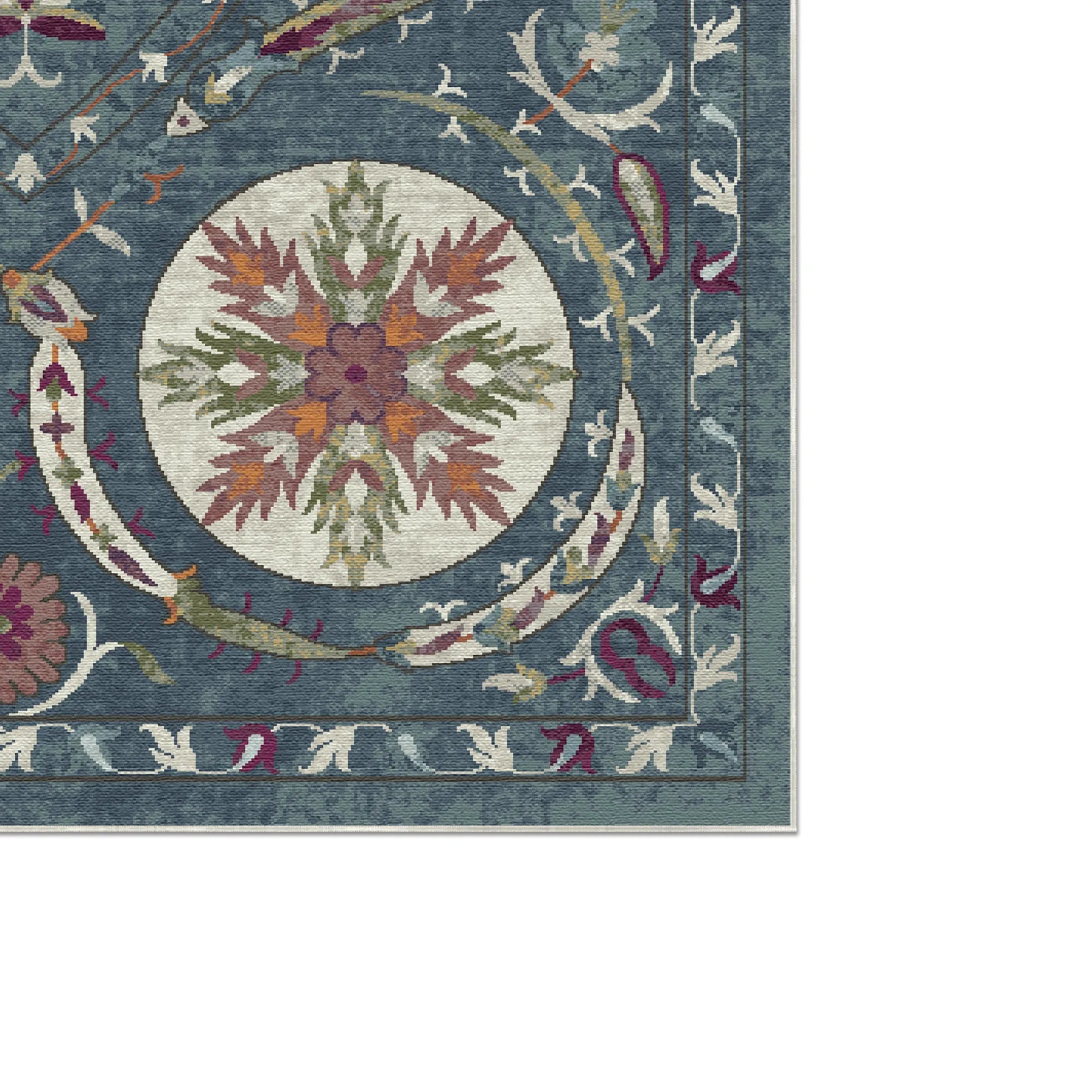 Bukhara Sky Exotic Medallion Rug