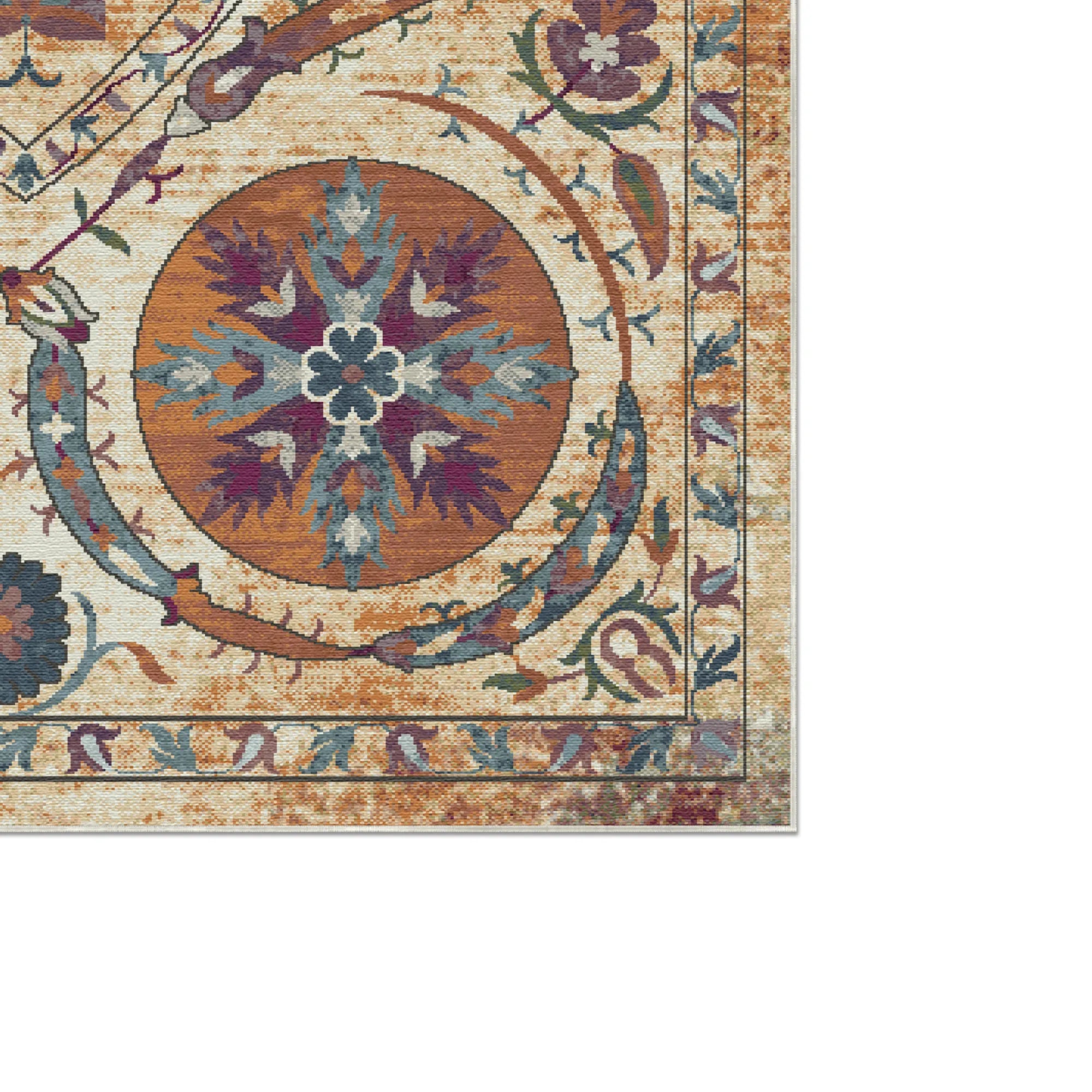Bukhara Amber Exotic Medallion Rug