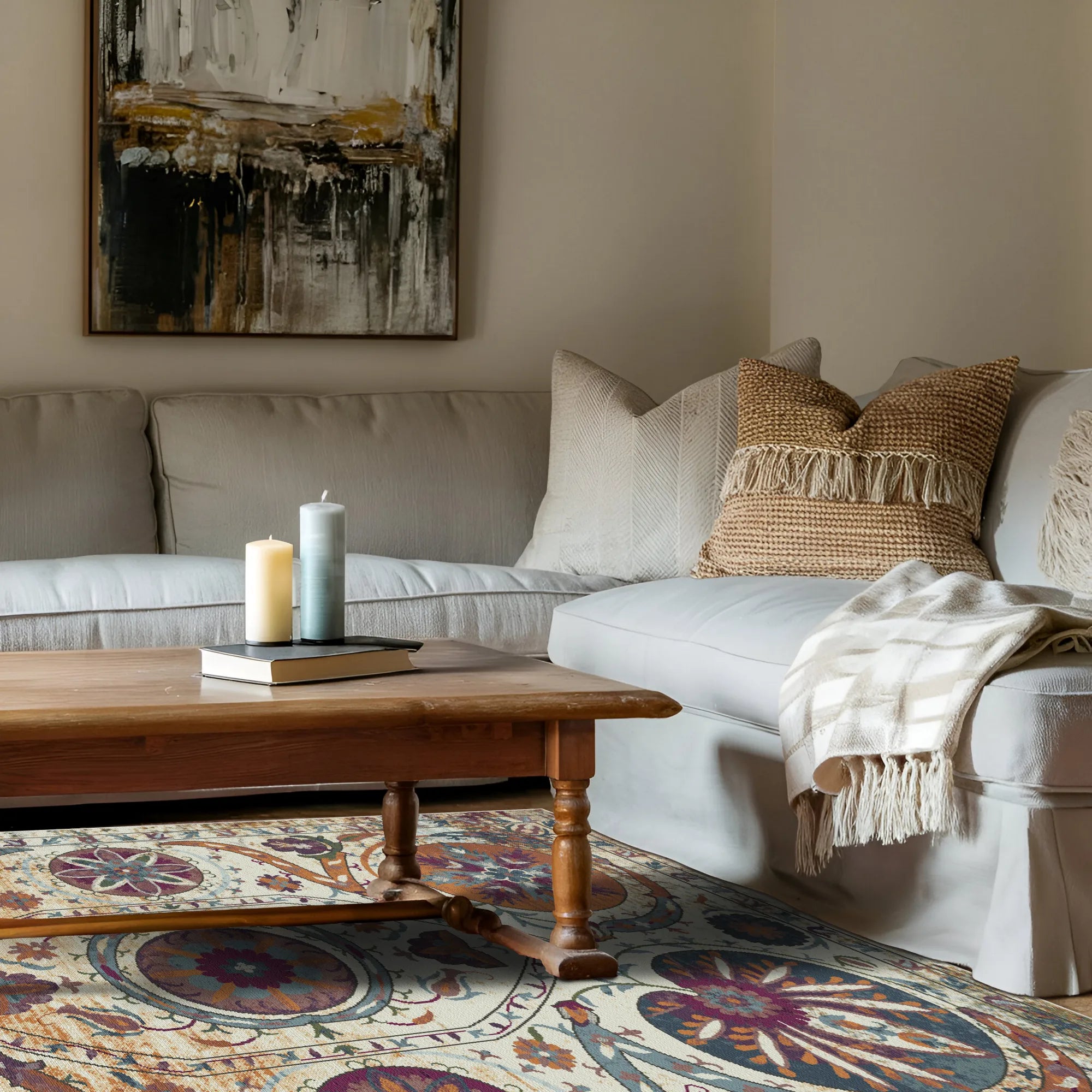 Bukhara Amber Exotic Medallion Rug