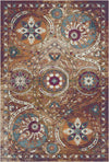 Bukhara Earth Exotic Medallion Rug Brown