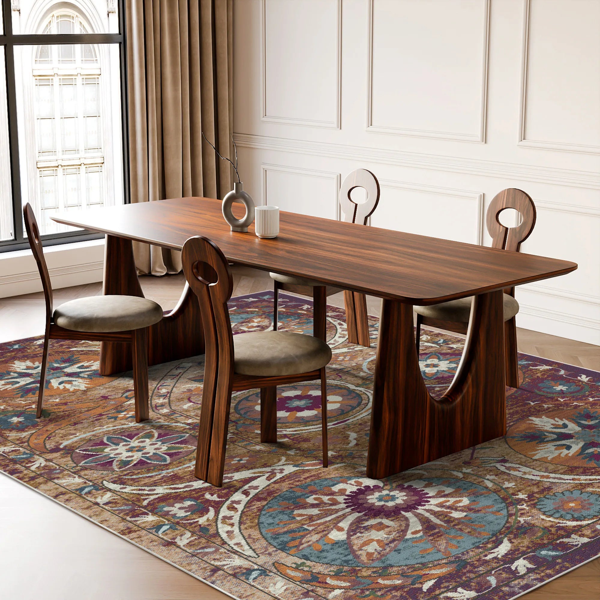 Bukhara Earth Exotic Medallion Rug