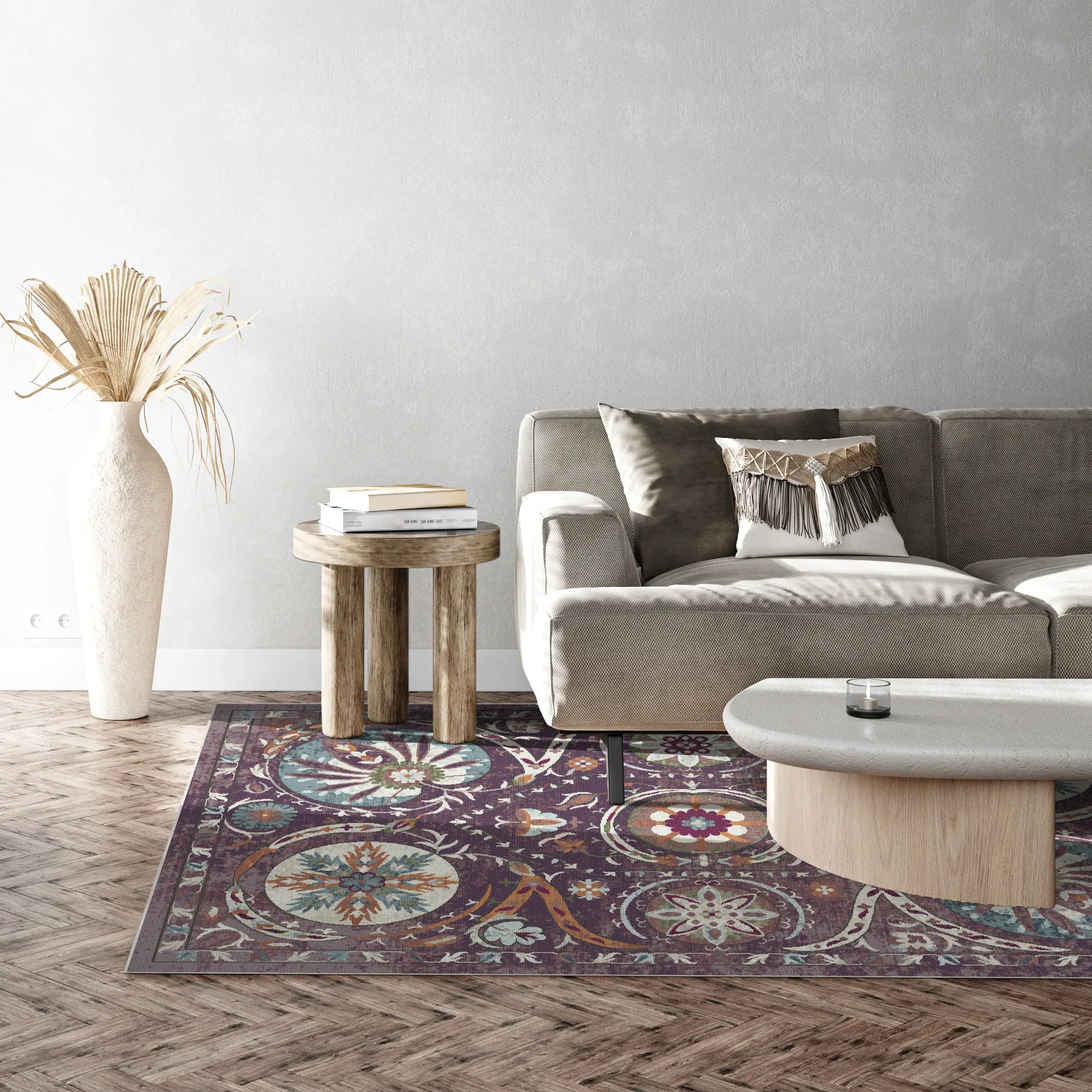 Bukhara Mulberry Exotic Medallion Rug