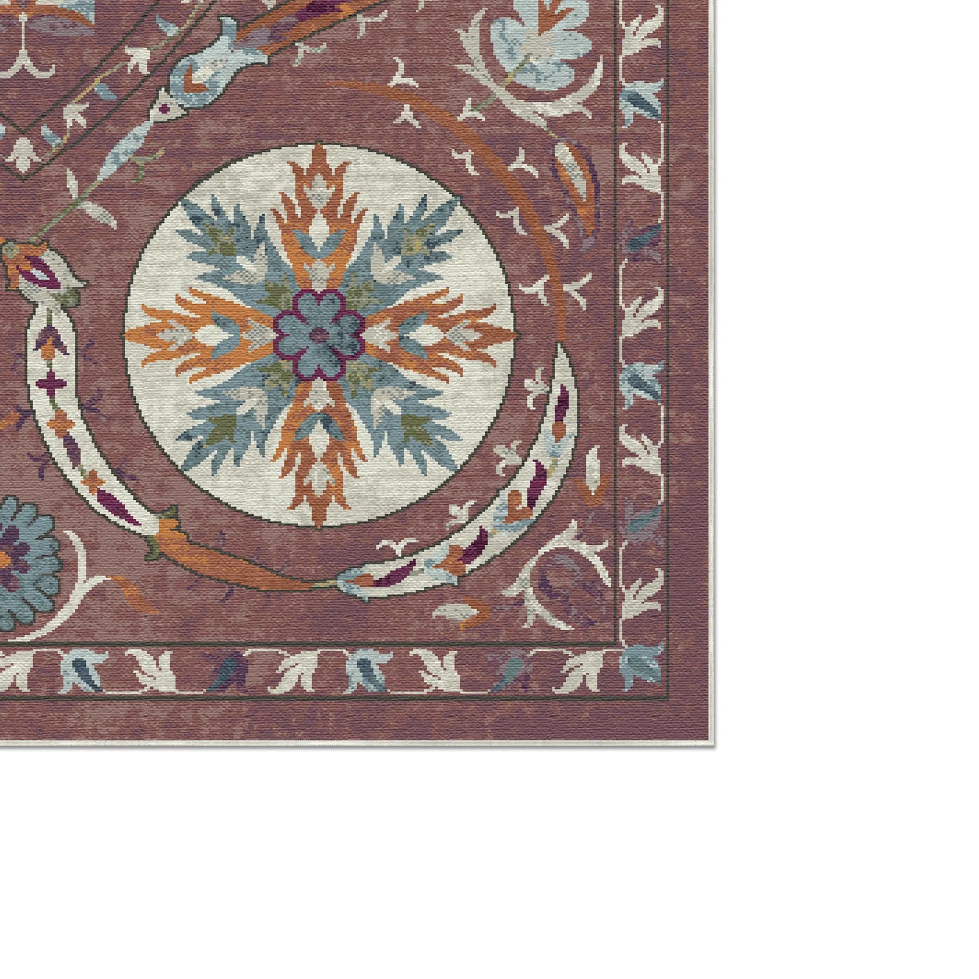 Bukhara Rose Exotic Medallion Rug