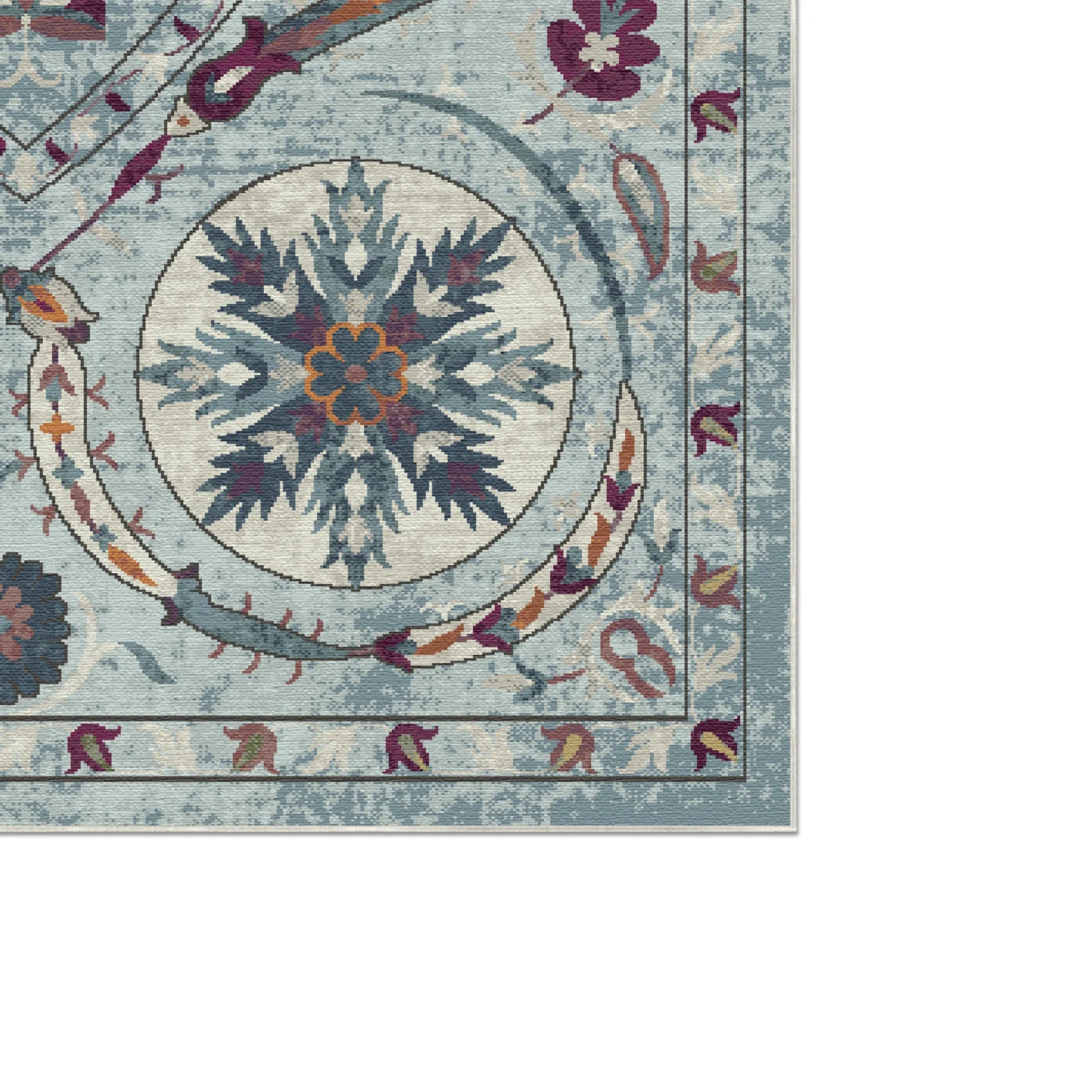 Bukhara Crystal Exotic Medallion Rug