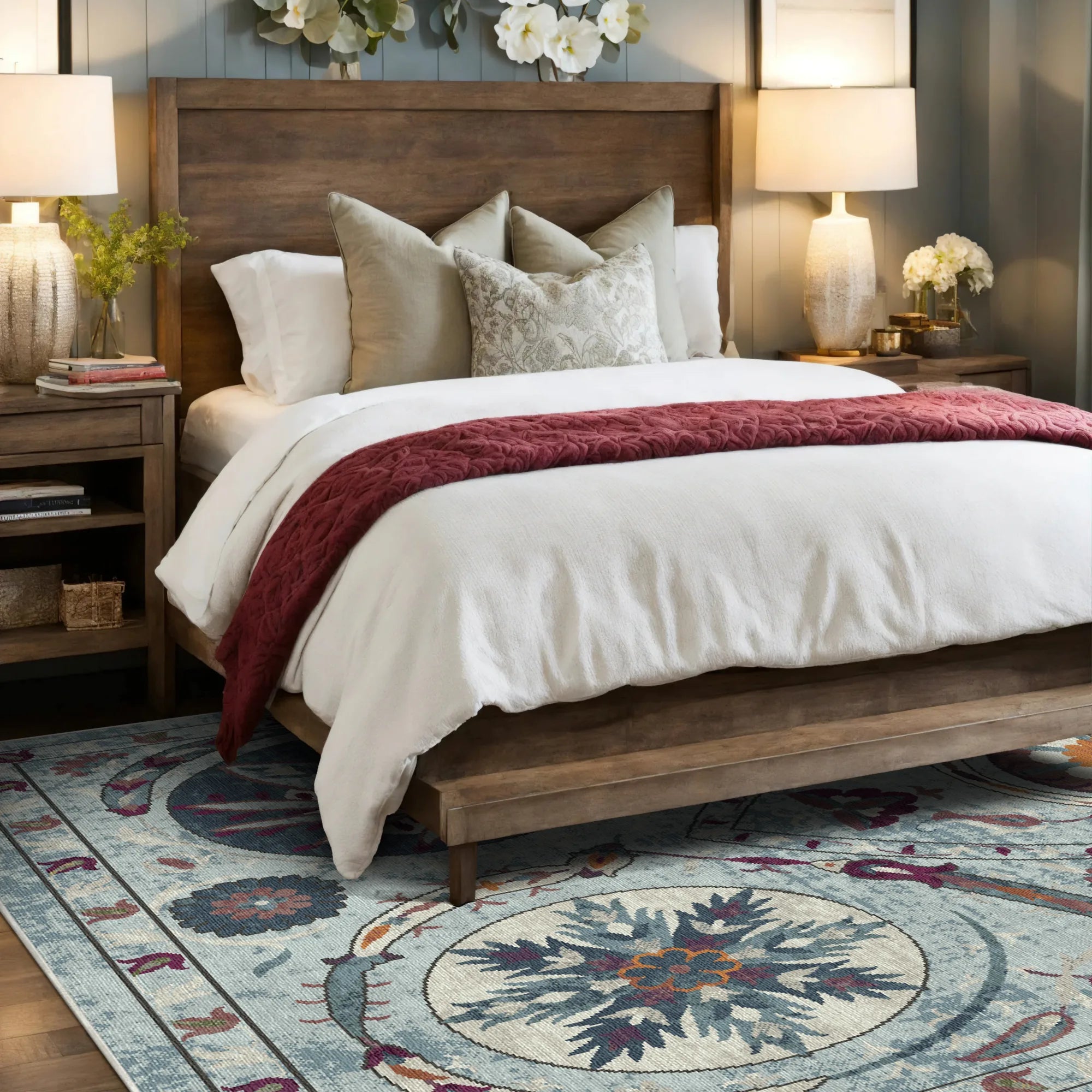 Bukhara Crystal Exotic Medallion Rug