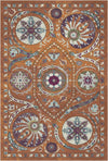 Bukhara Canyon Exotic Medallion Rug Orange