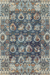 Shirvan Indigo Traditional Geometric Rug Indigo