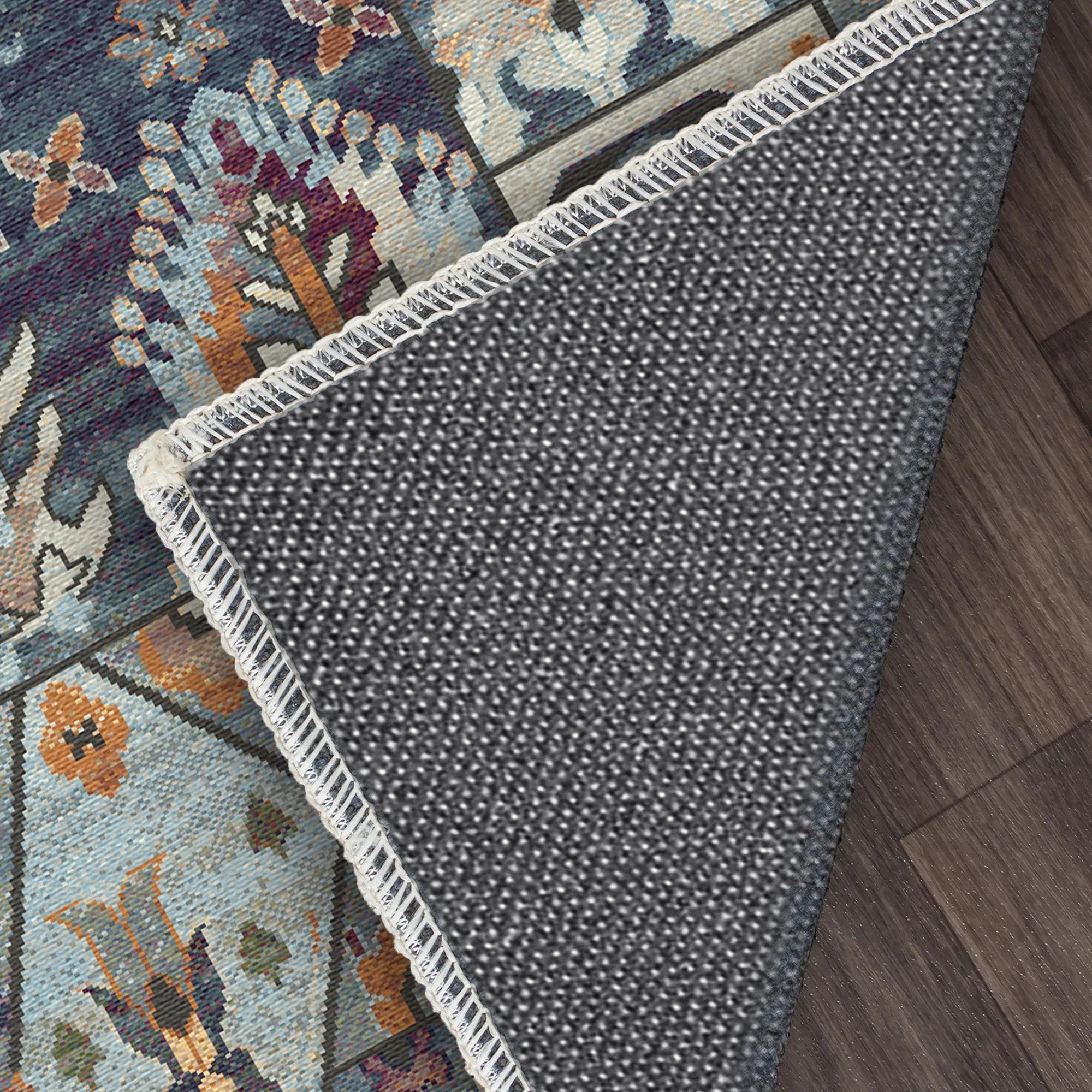 Shirvan Indigo Traditional Geometric Rug