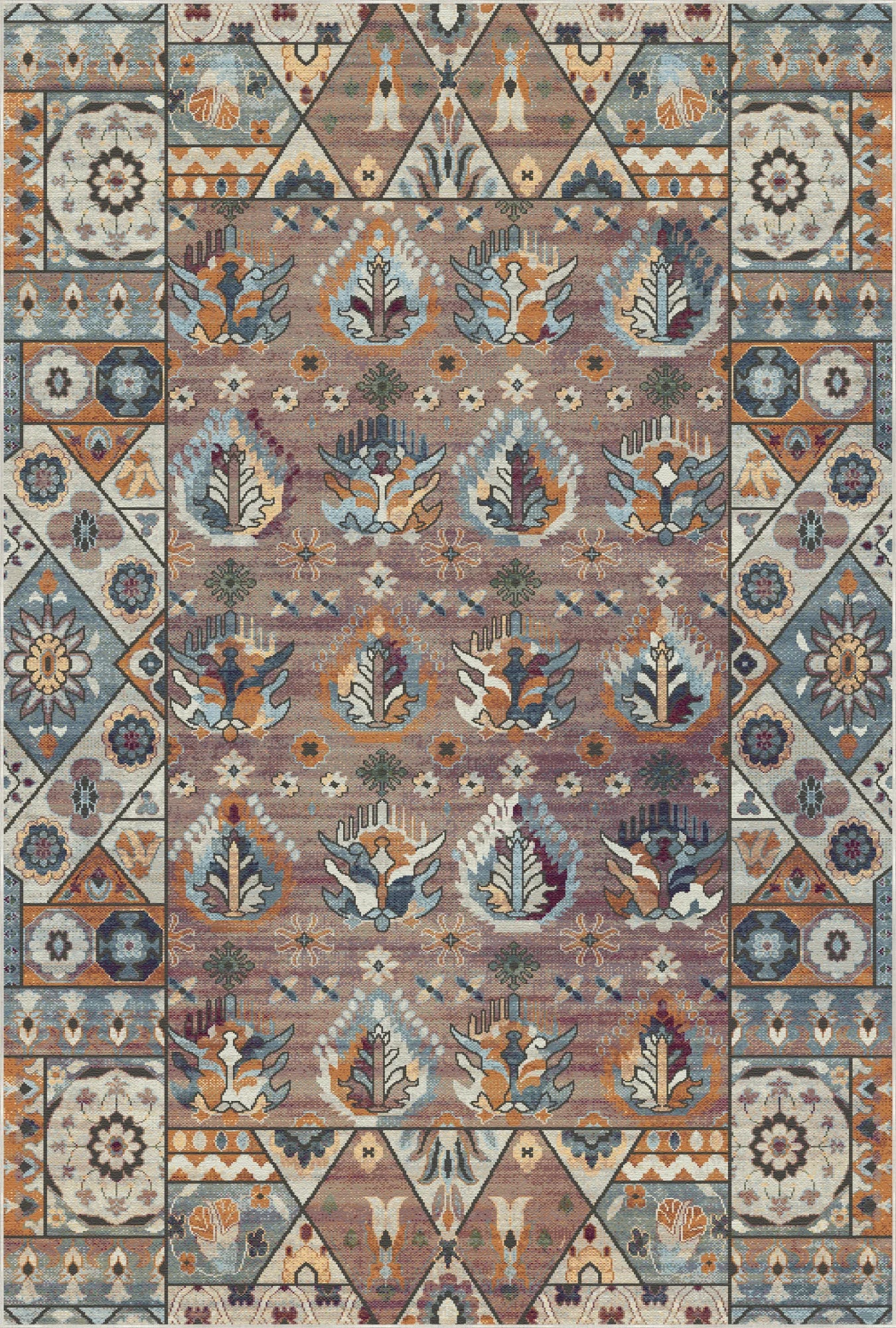 Shirvan Amber Traditional Geometric Rug