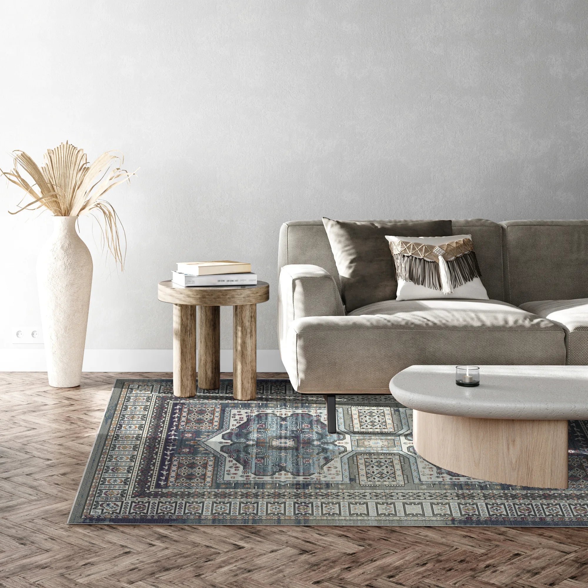 Samarkand Night Ethnic Medallion Rug