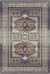 Samarkand Amber Ethnic Medallion Rug Plum
