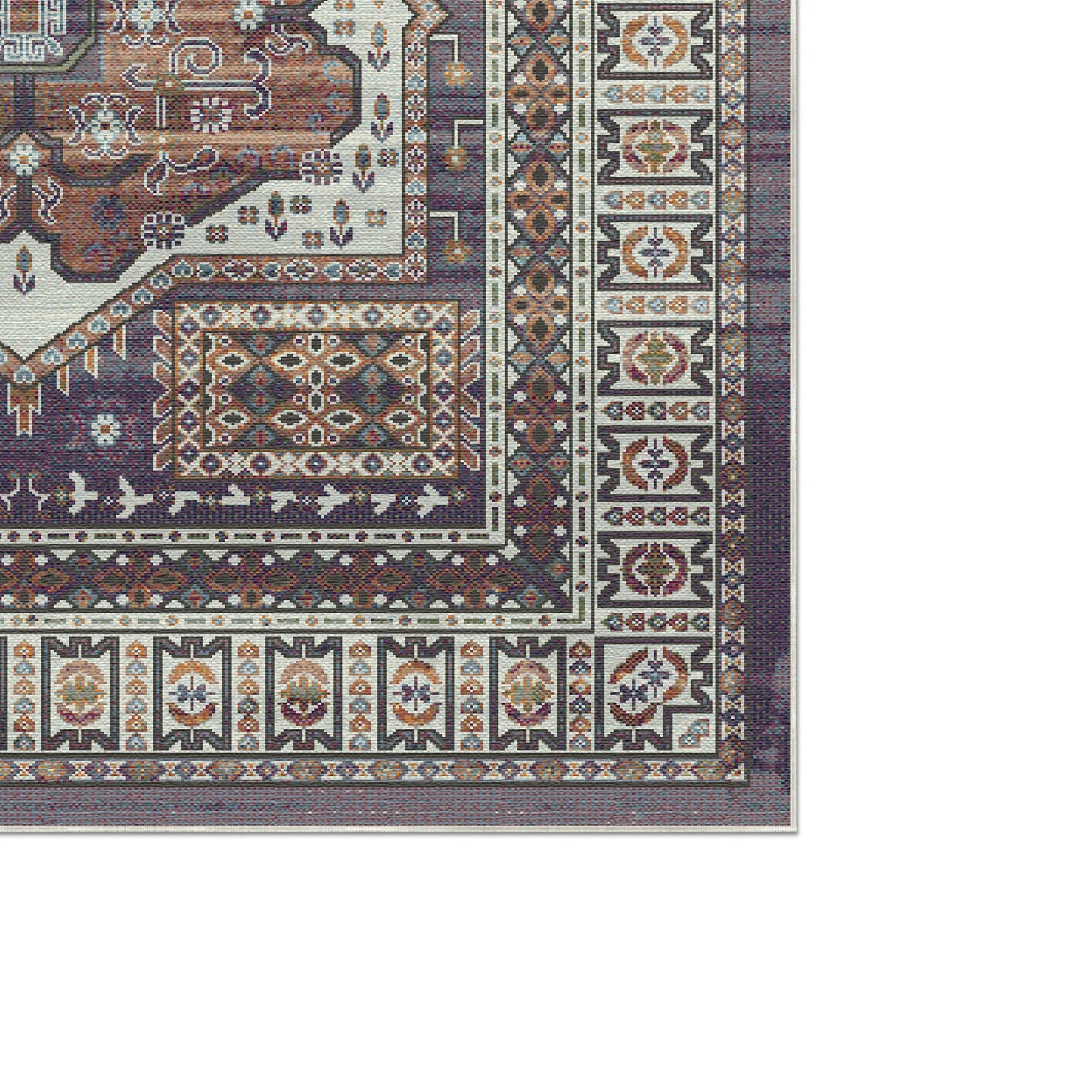 Samarkand Amber Ethnic Medallion Rug