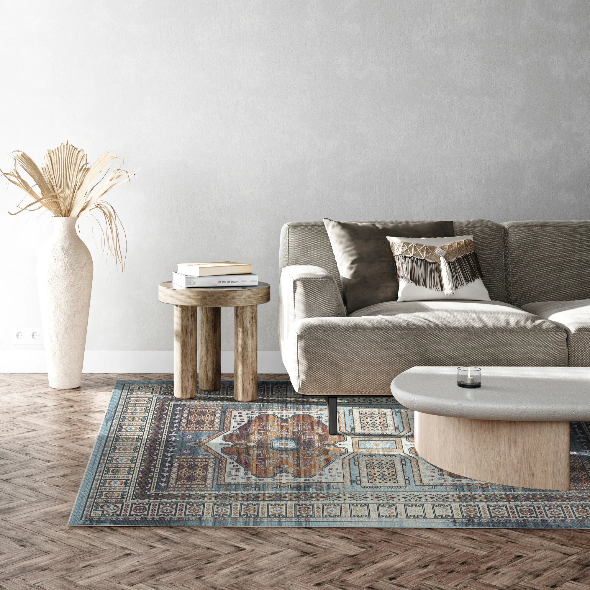 Samarkand Oasis Ethnic Medallion Rug