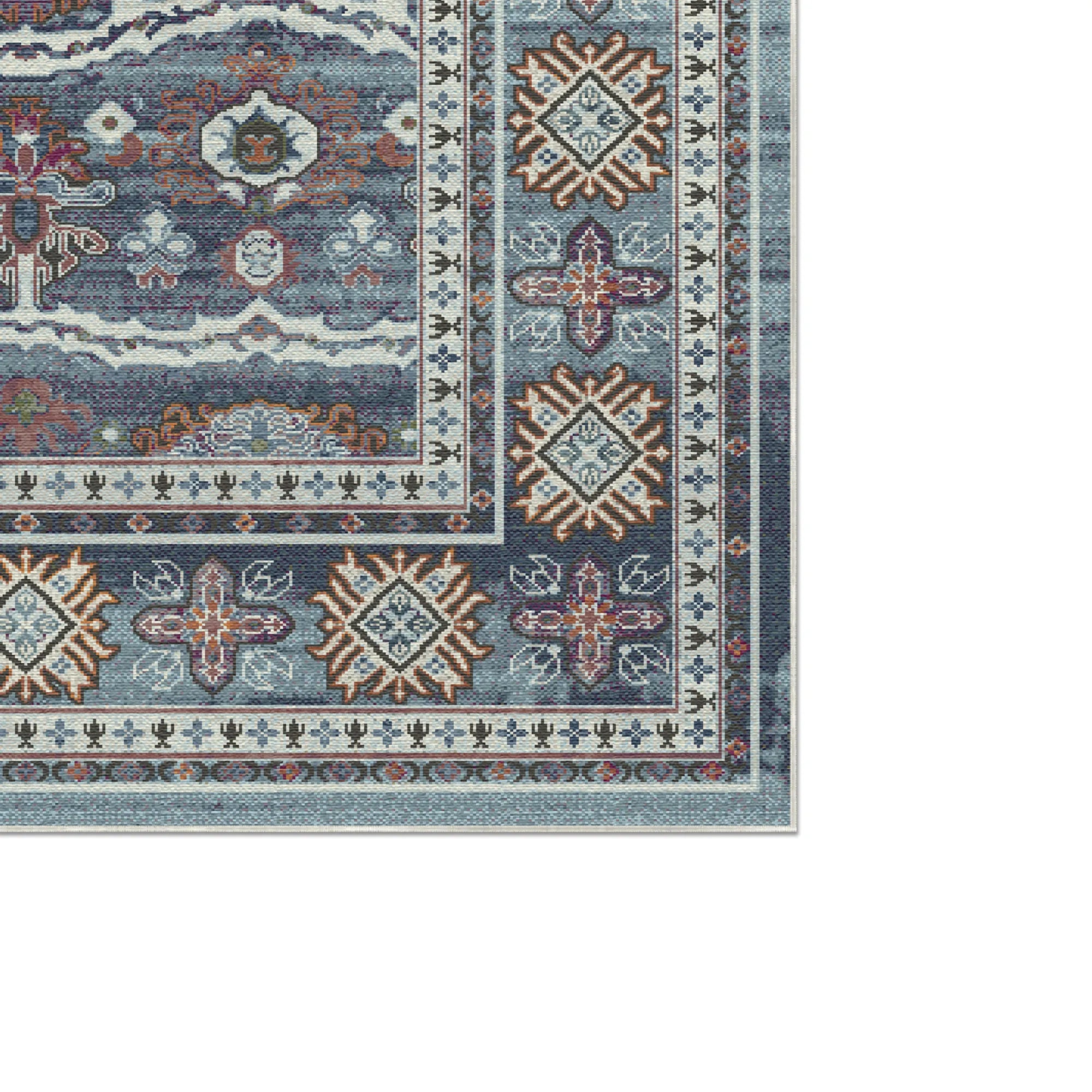 Kashgar Moon Tribal Rosette Rug