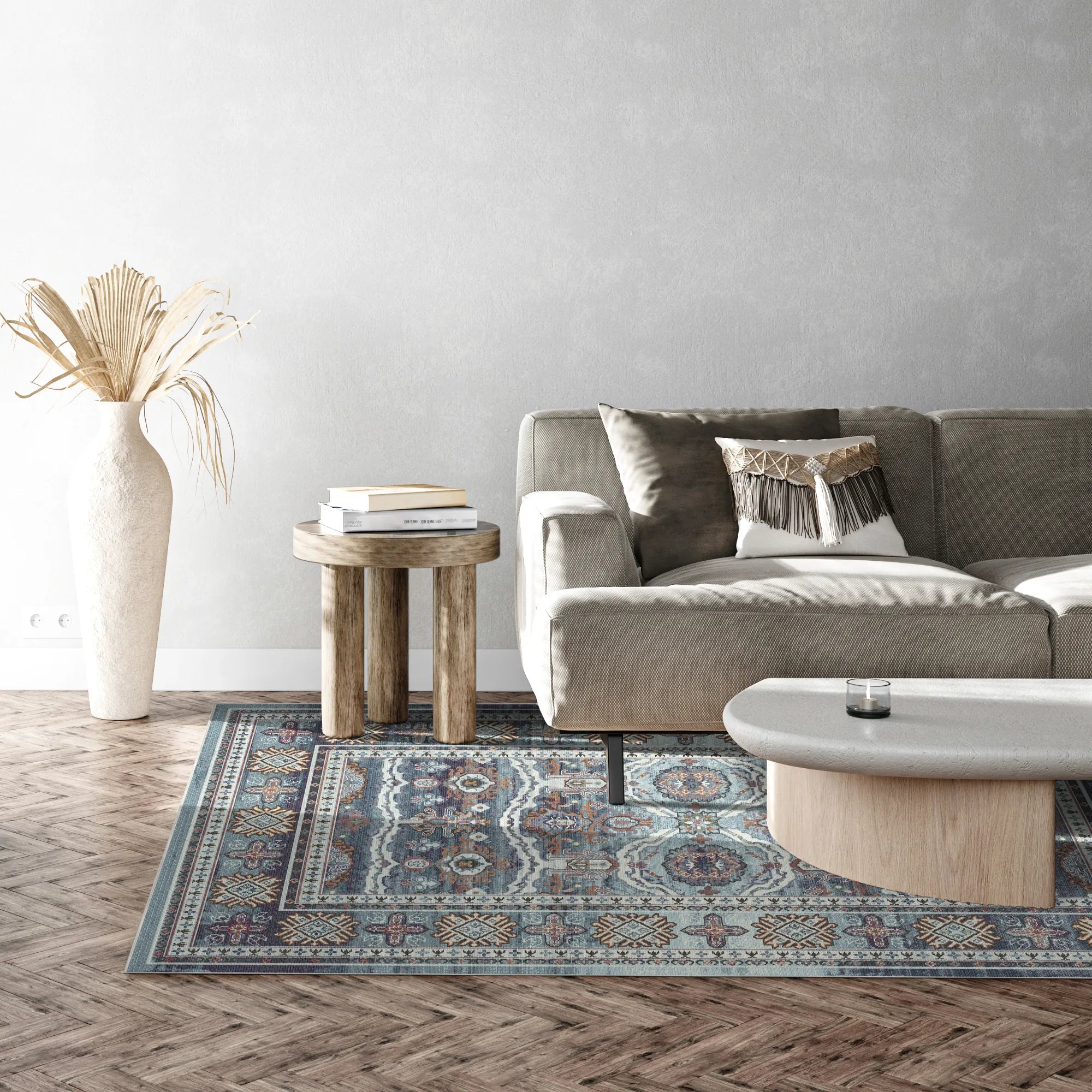 Kashgar Moon Tribal Rosette Rug