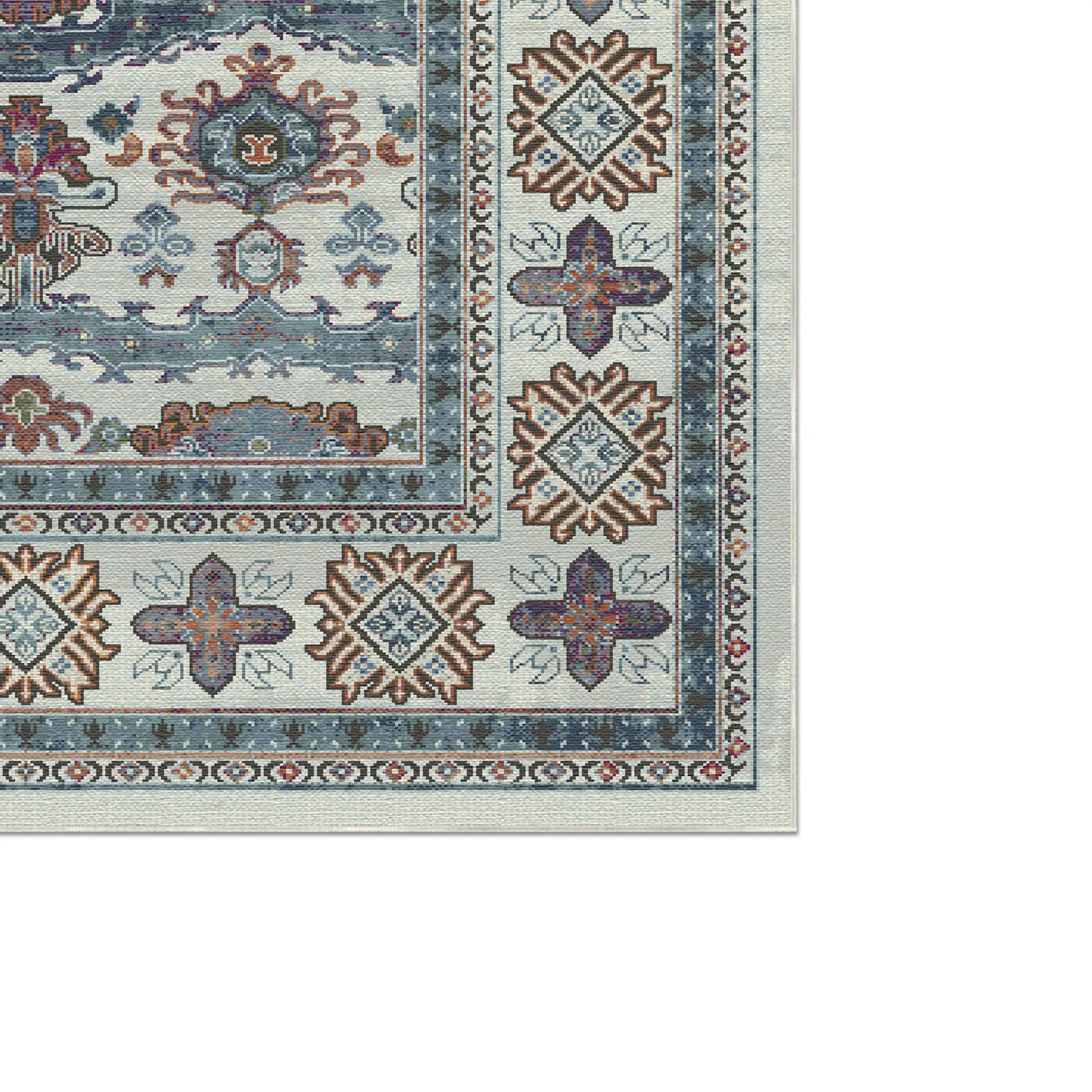 Kashgar Aura Tribal Rosette Rug