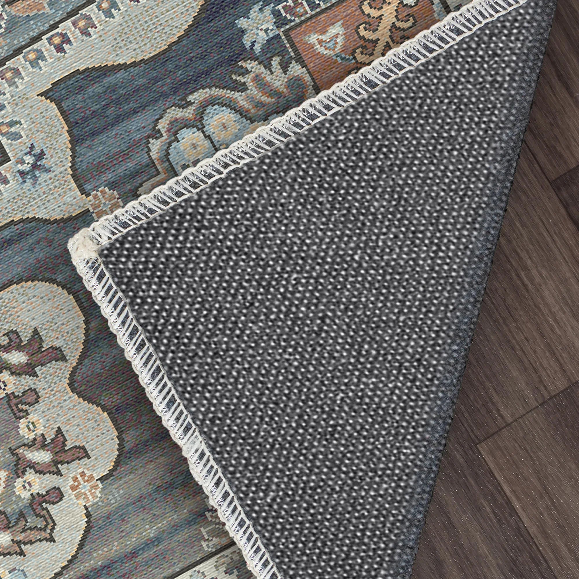 Sultanic Azure Royal Medallion Rug