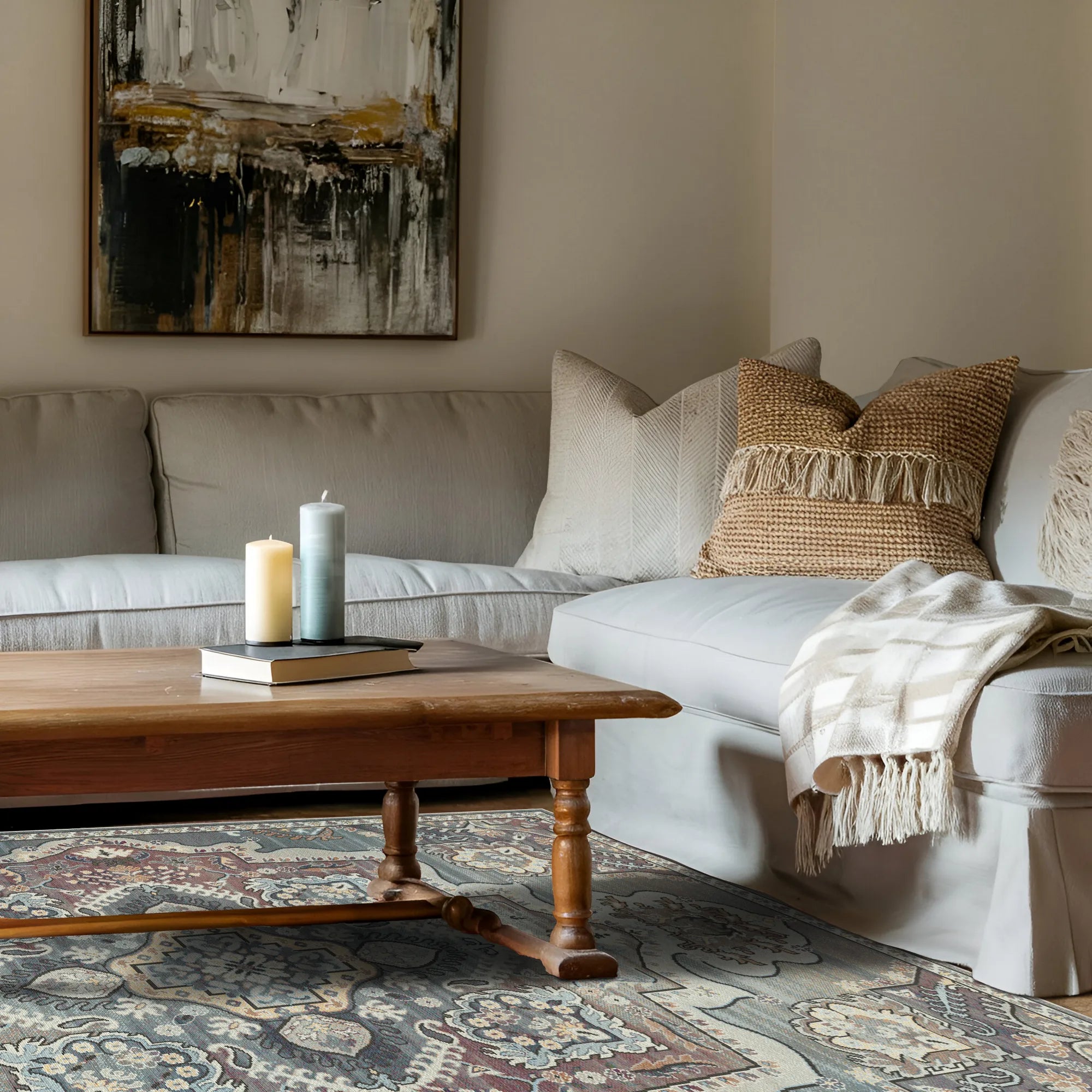 Sultanic Rose Royal Medallion Rug