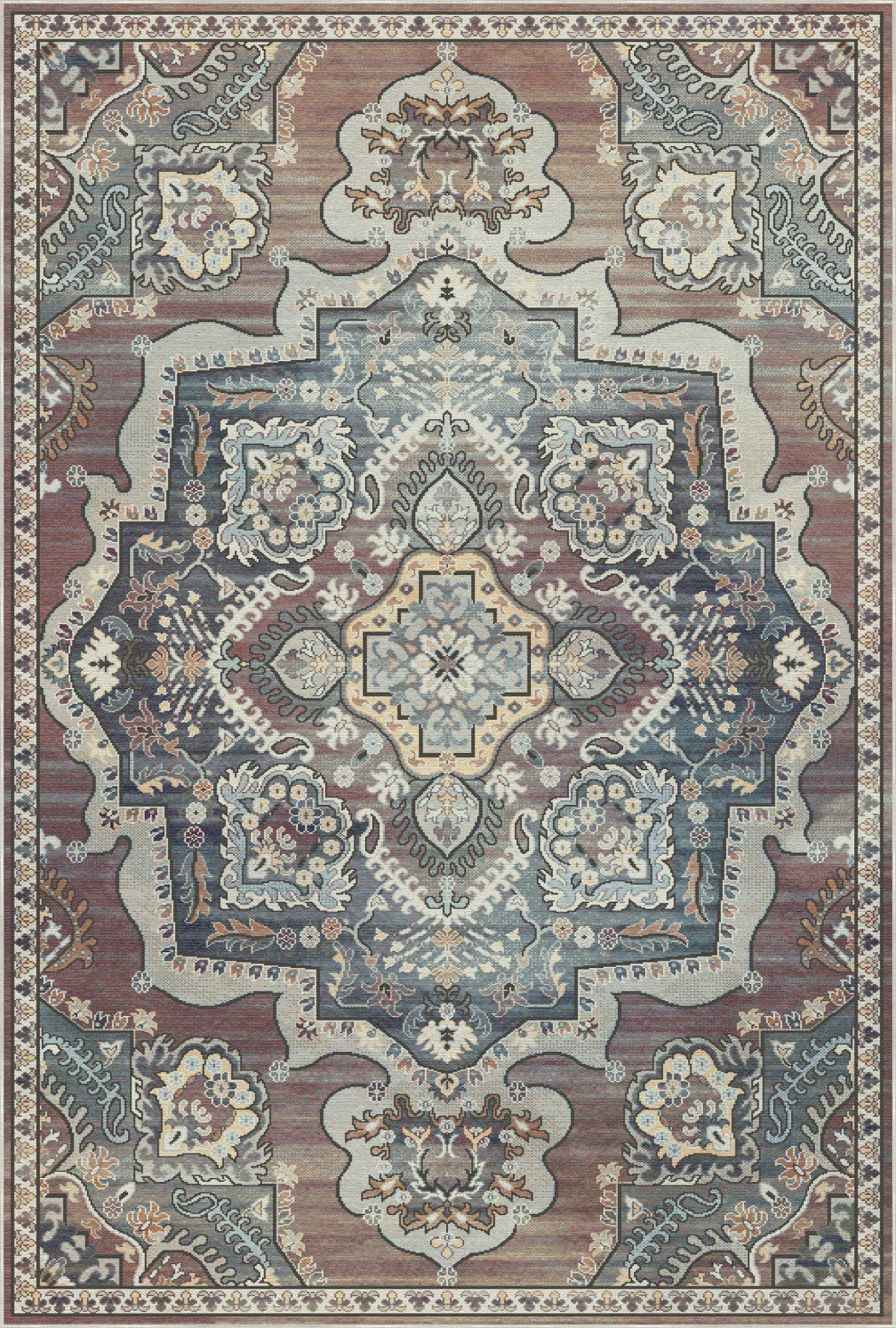 Sultanic Amber Royal Medallion Rug