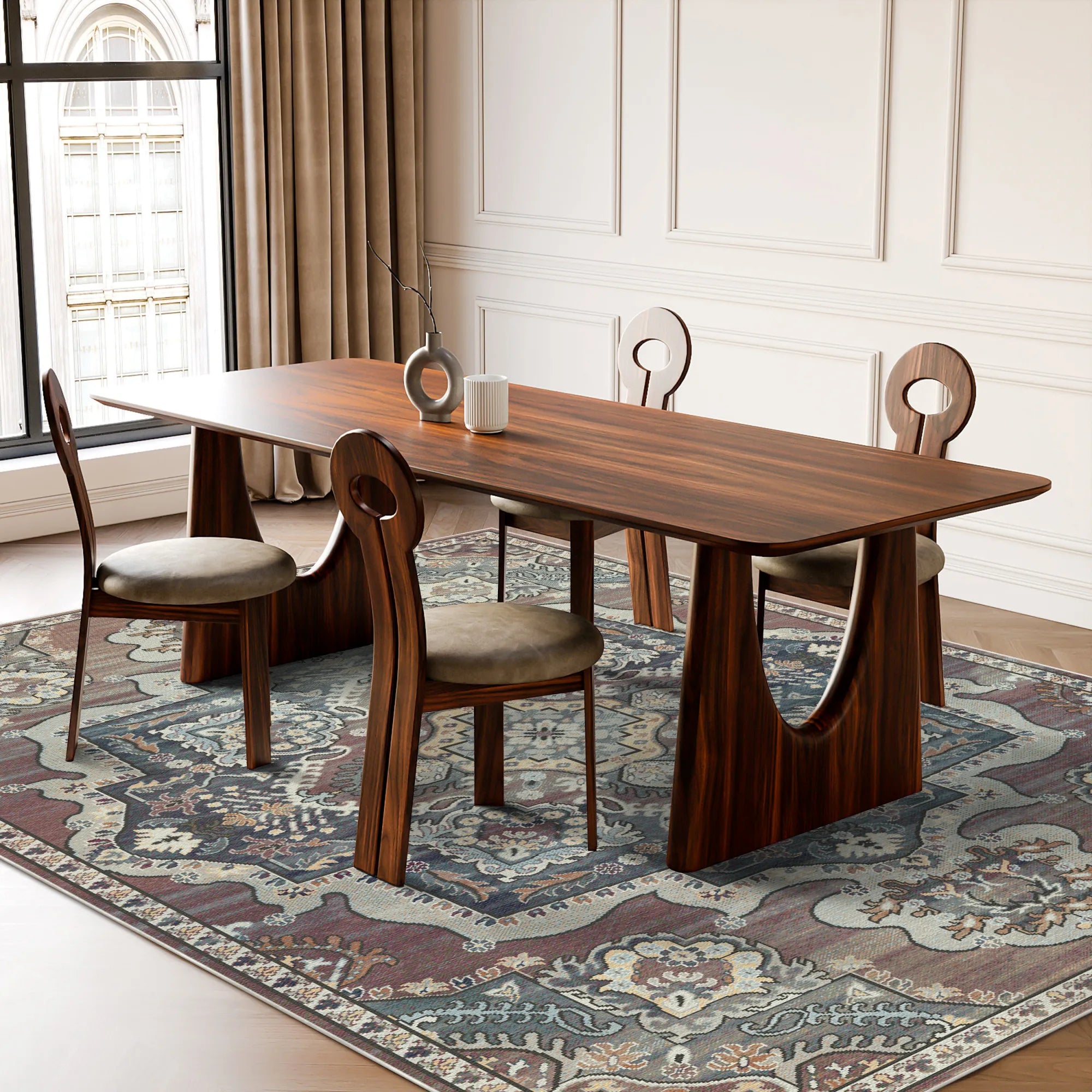 Sultanic Amber Royal Medallion Rug