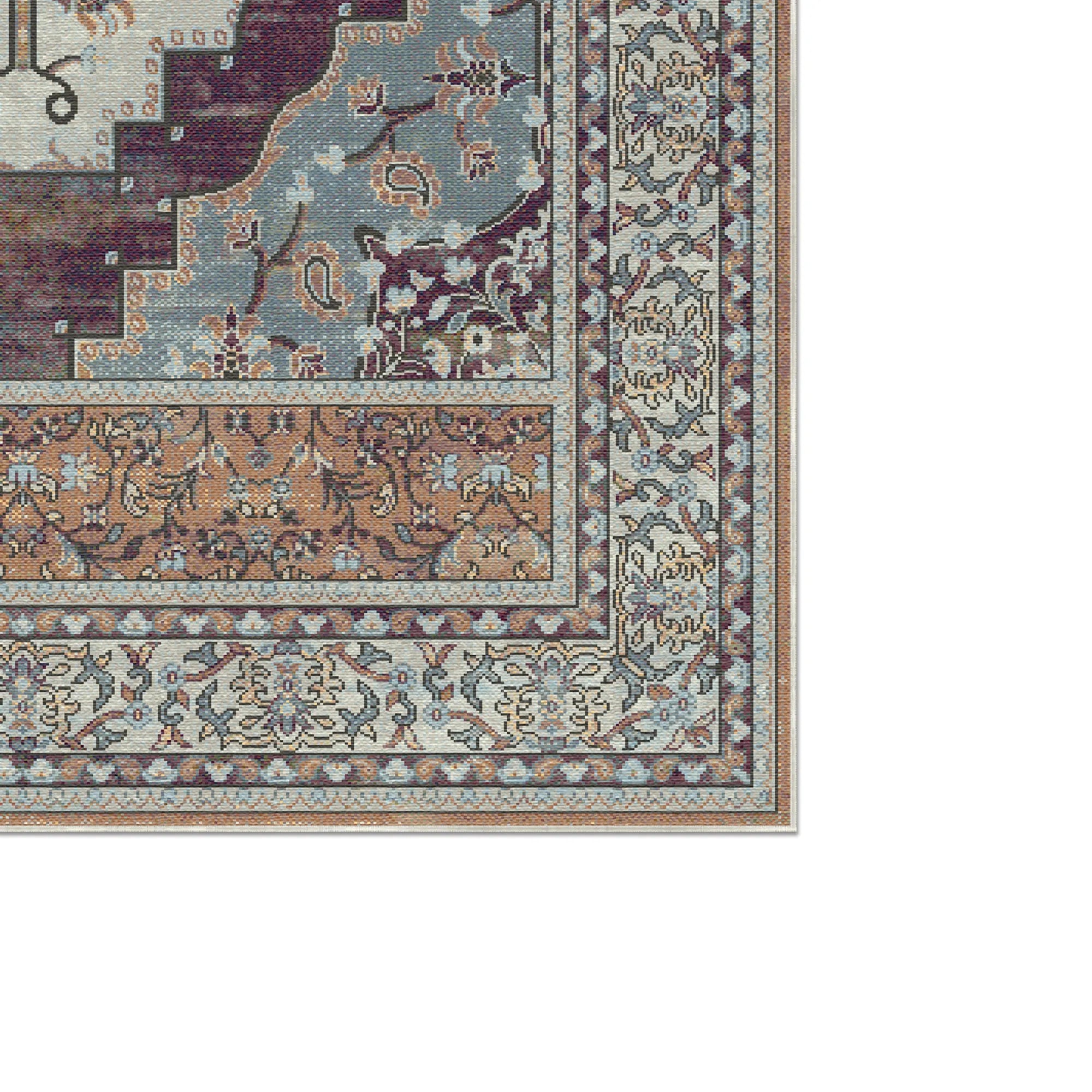 Loom Amber Paisley Floral Rug