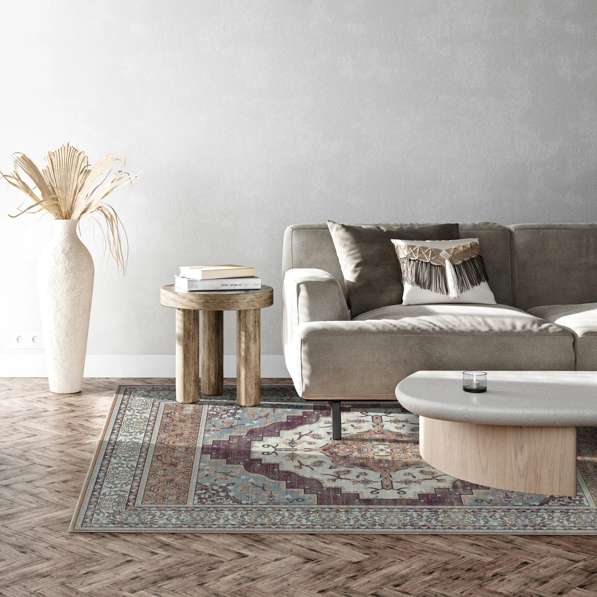 Loom Amber Paisley Floral Rug