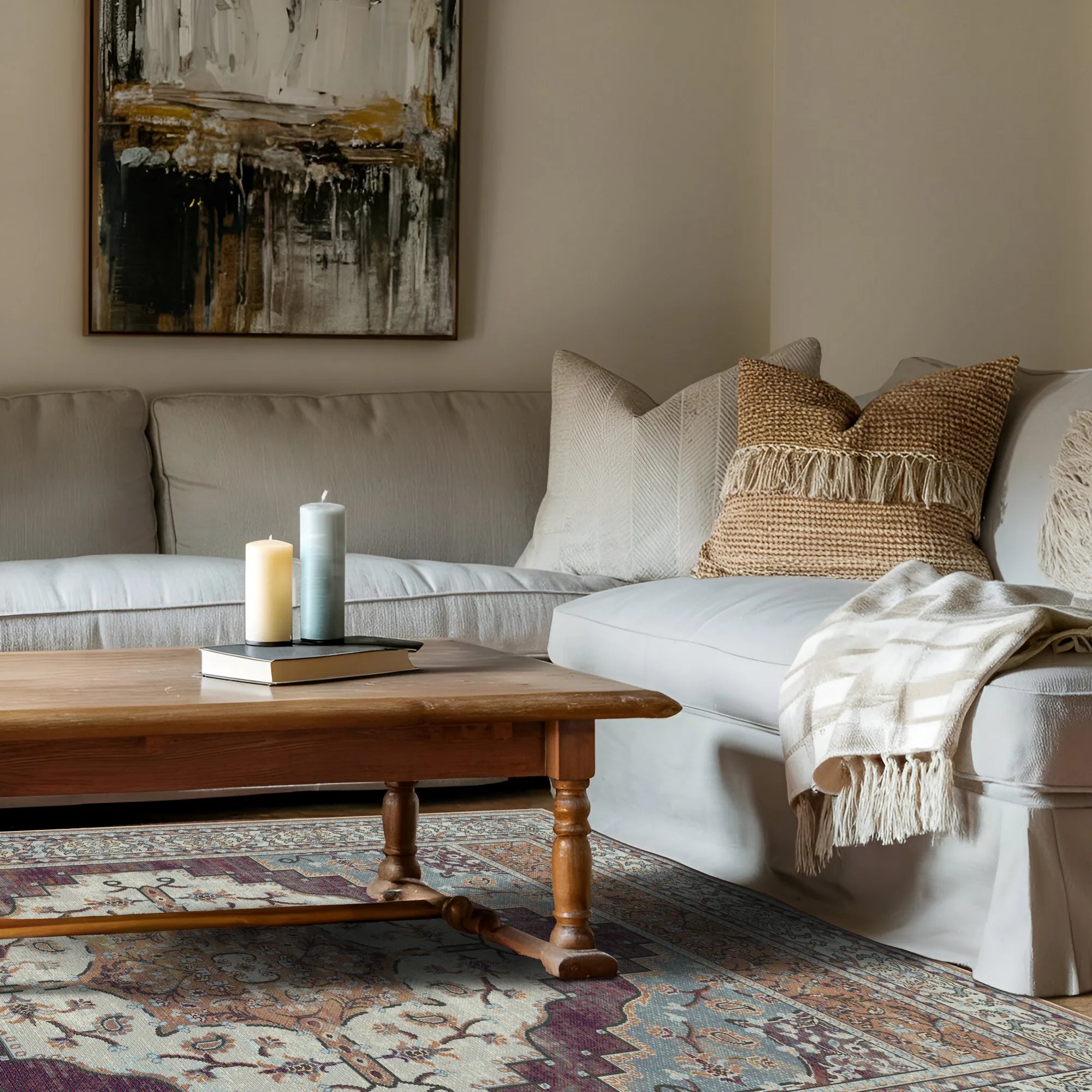 Loom Amber Paisley Floral Rug