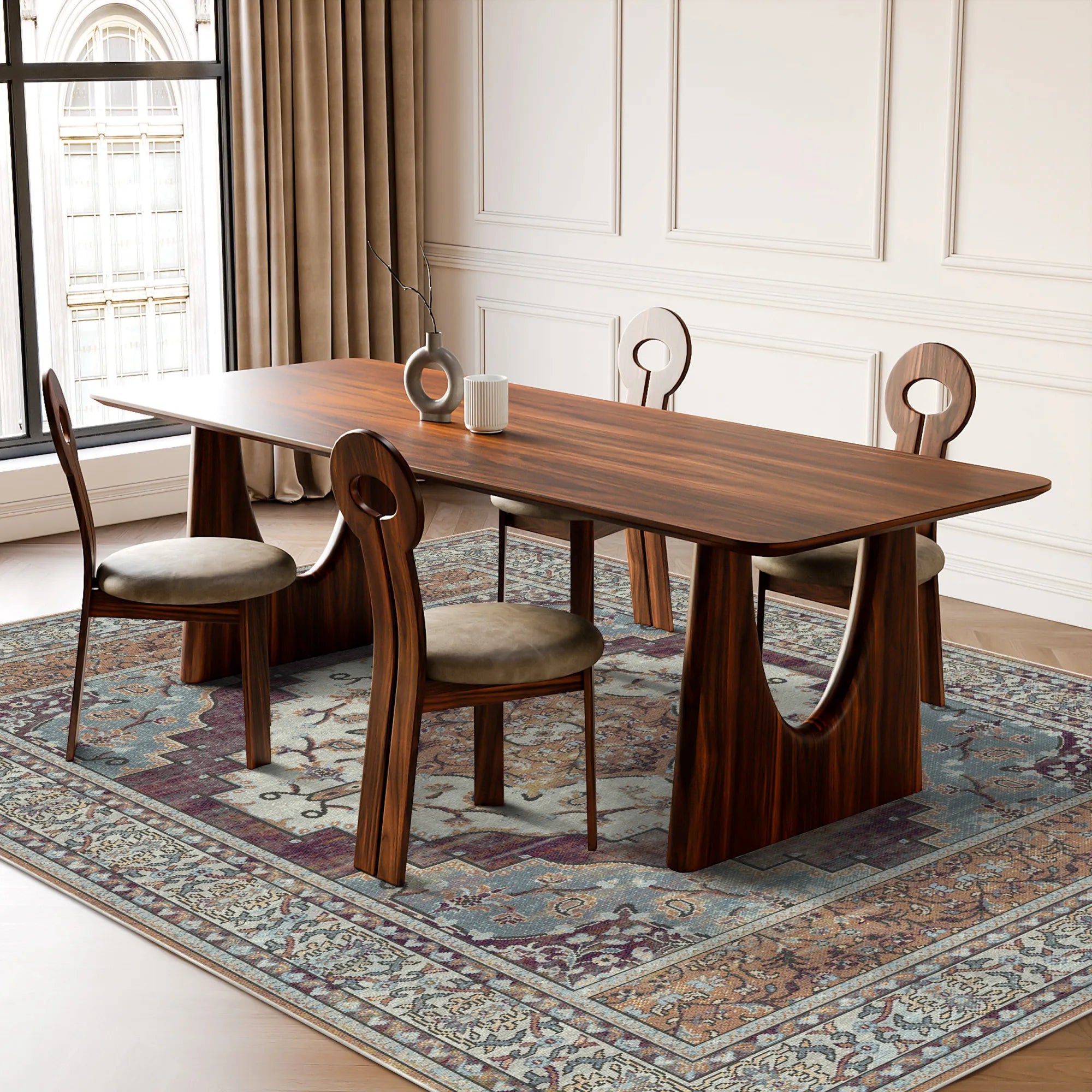 Loom Amber Paisley Floral Rug