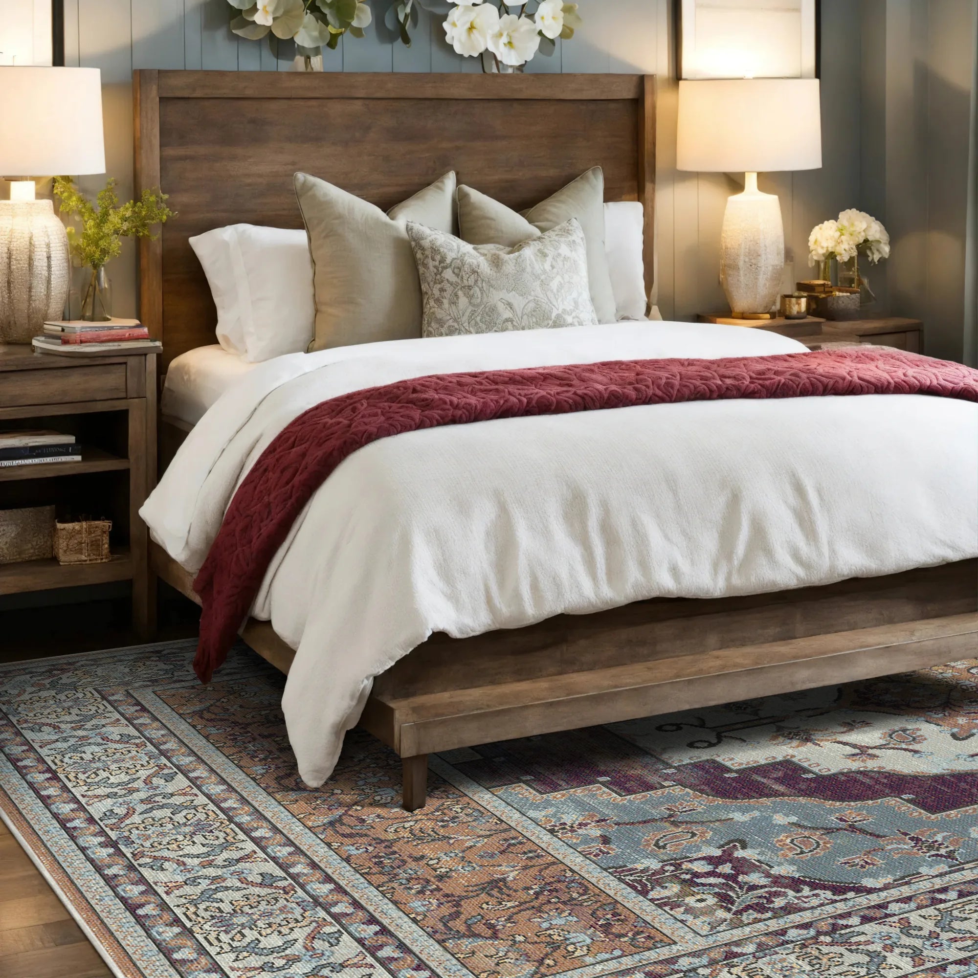 Loom Amber Paisley Floral Rug