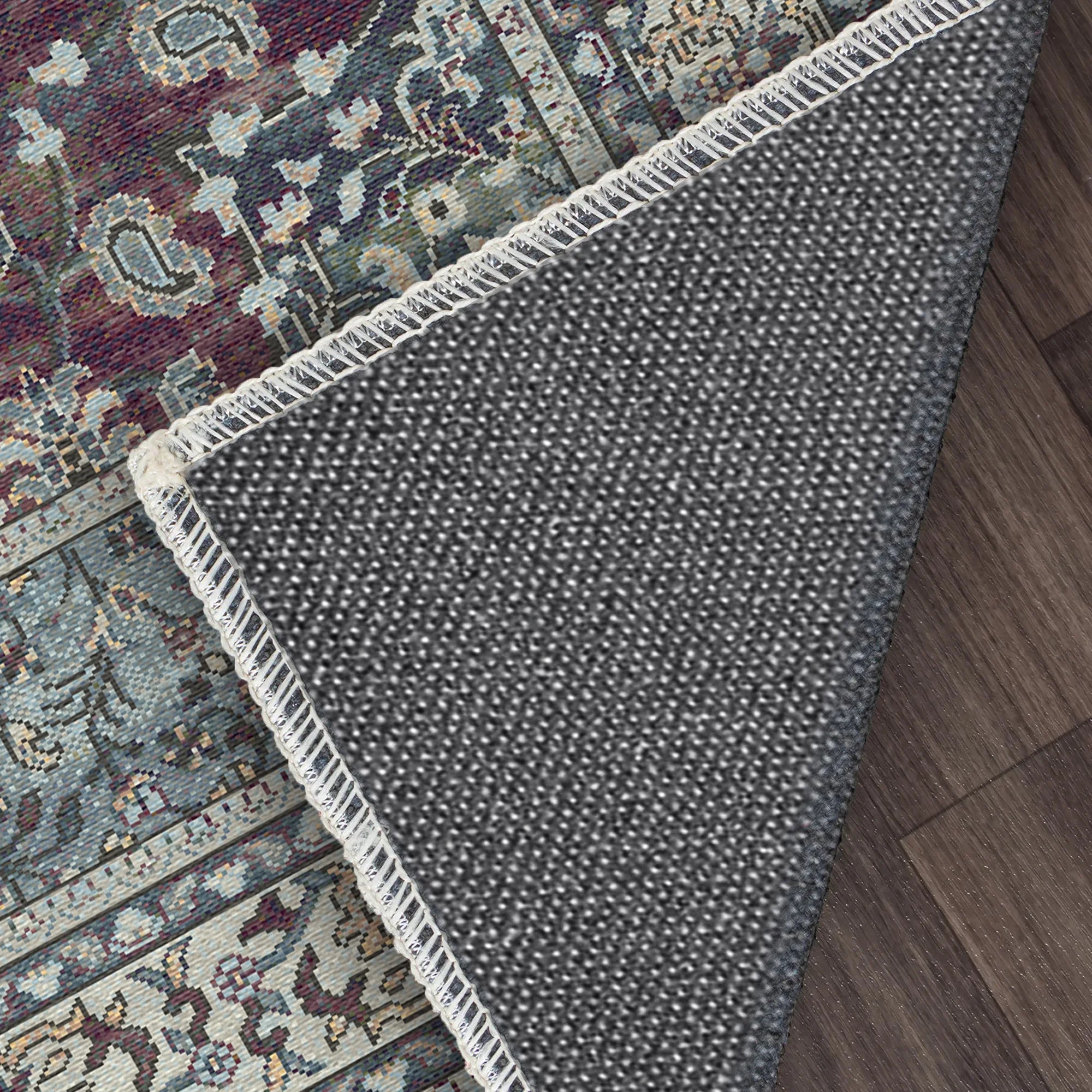 Loom Slate Paisley Floral Rug