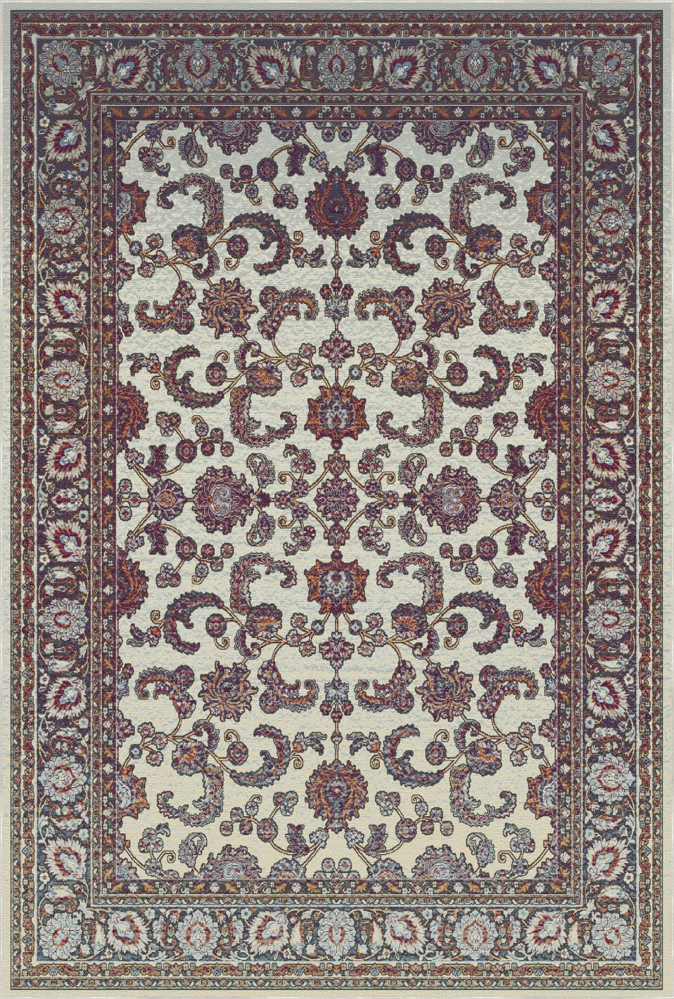 Royal Vine Amber Floral Rug