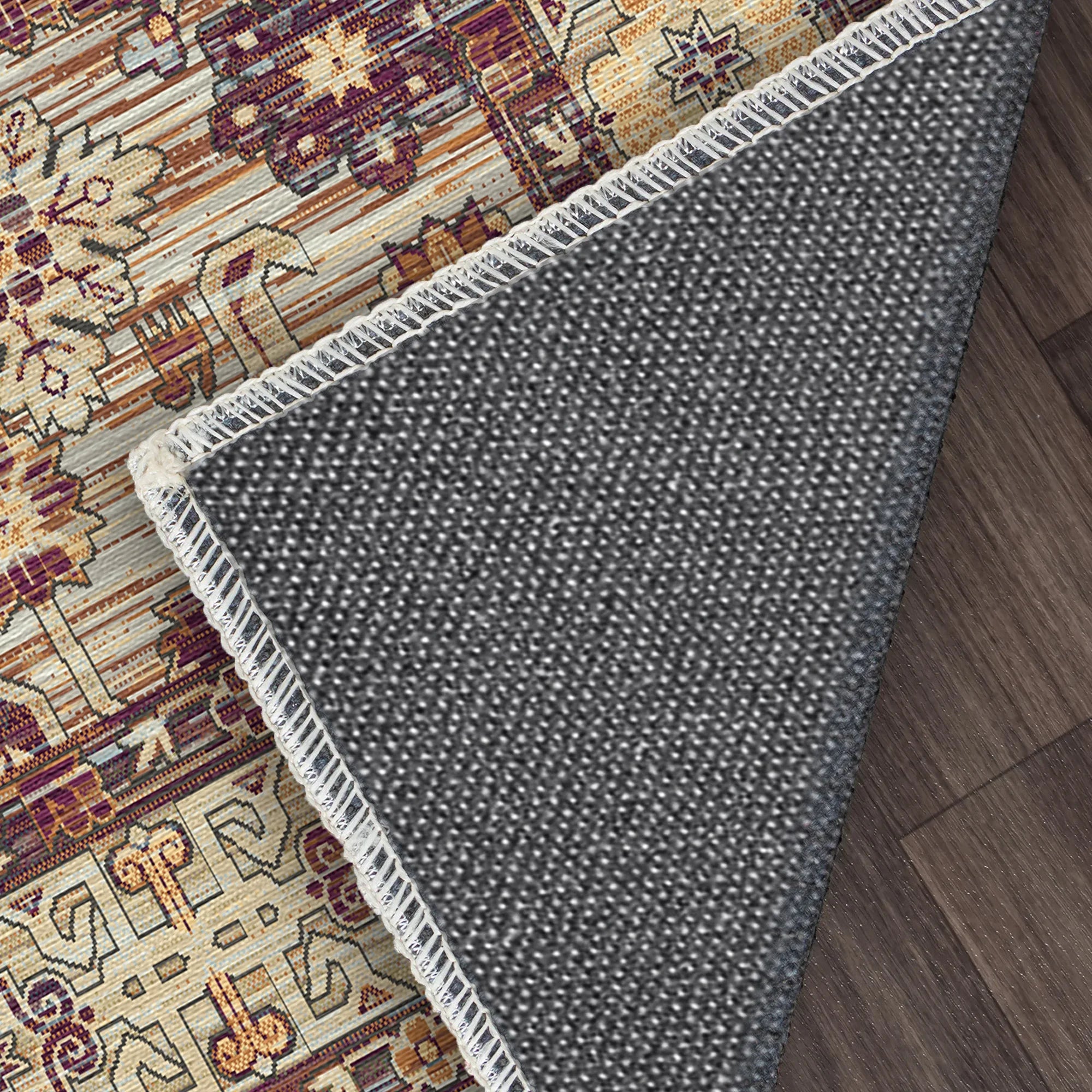 Caspian Amber Geometric Tribal Rug