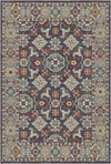 Caspian Night Geometric Tribal Rug Plum