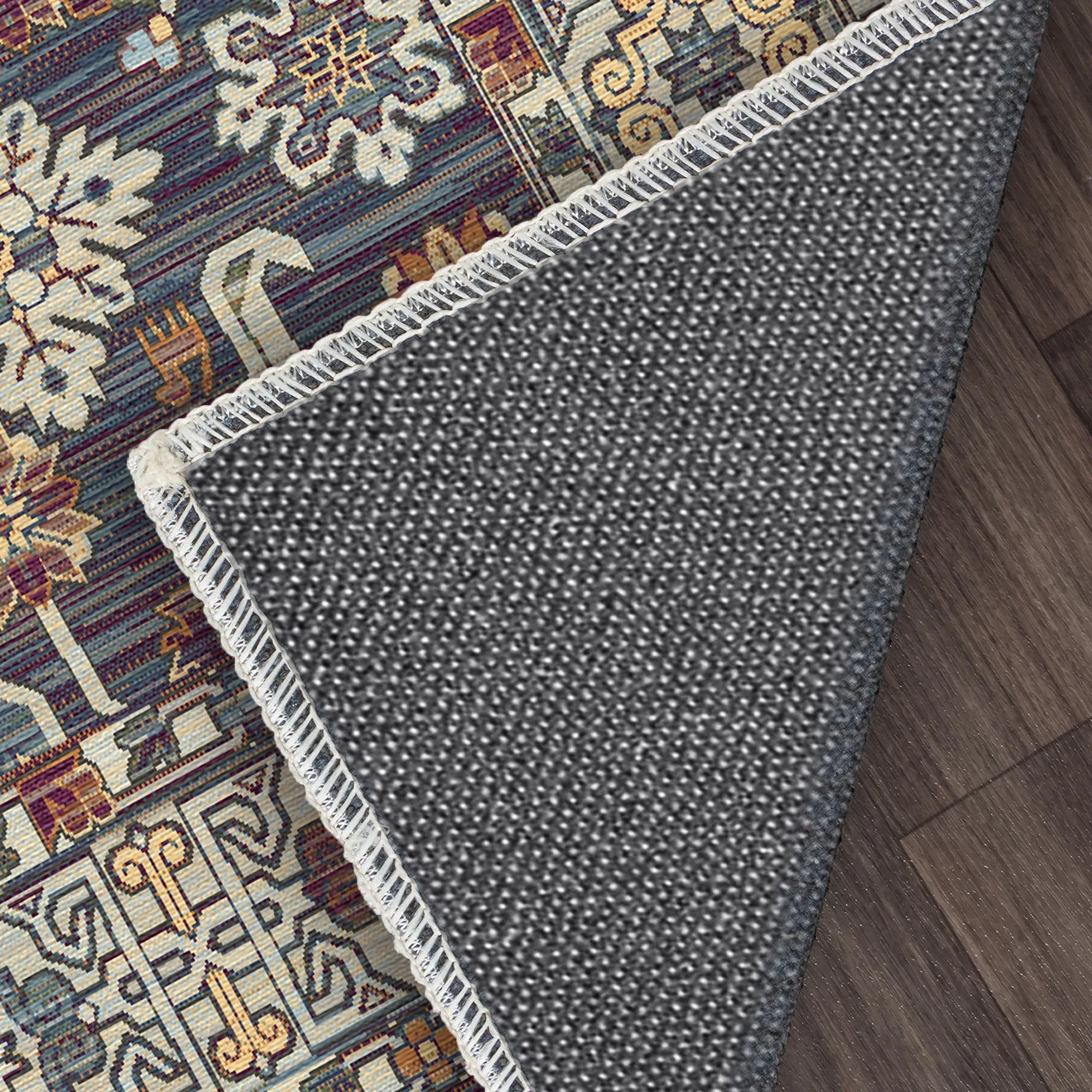 Caspian Night Geometric Tribal Rug